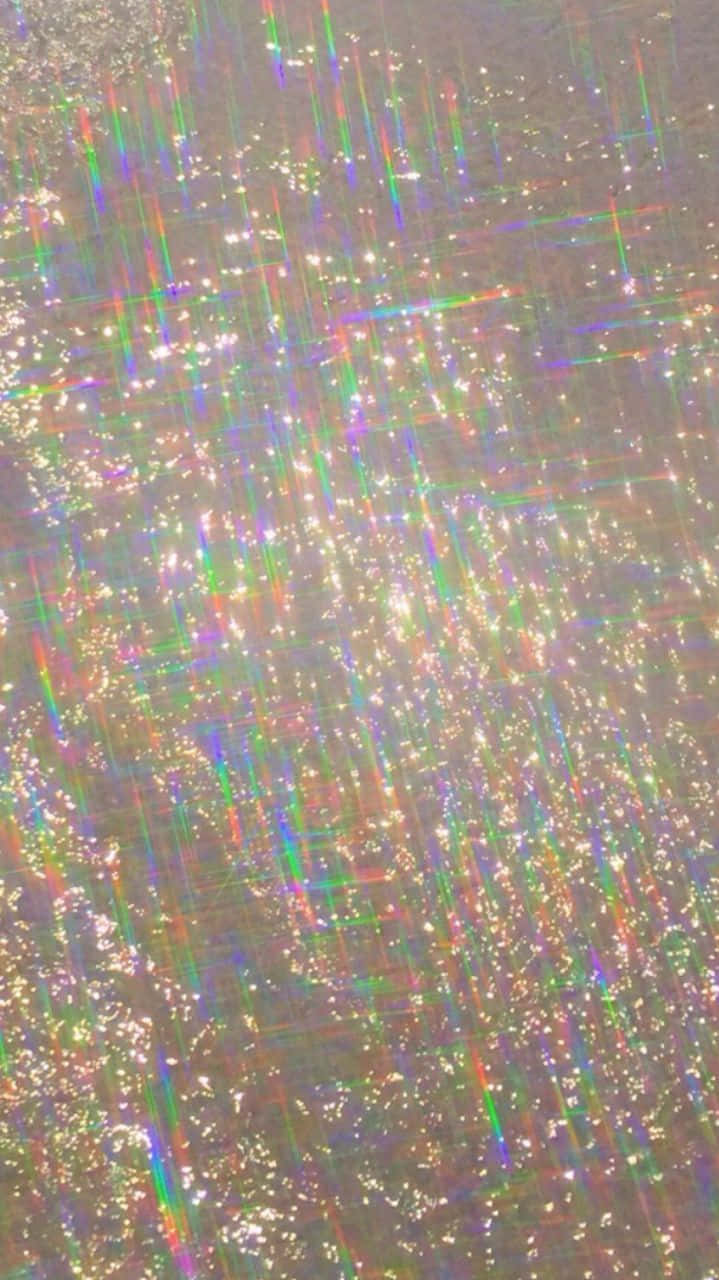 Sparkle Aesthetic, holographic surface, rainbow light streaks, HD Phone Wallpaper