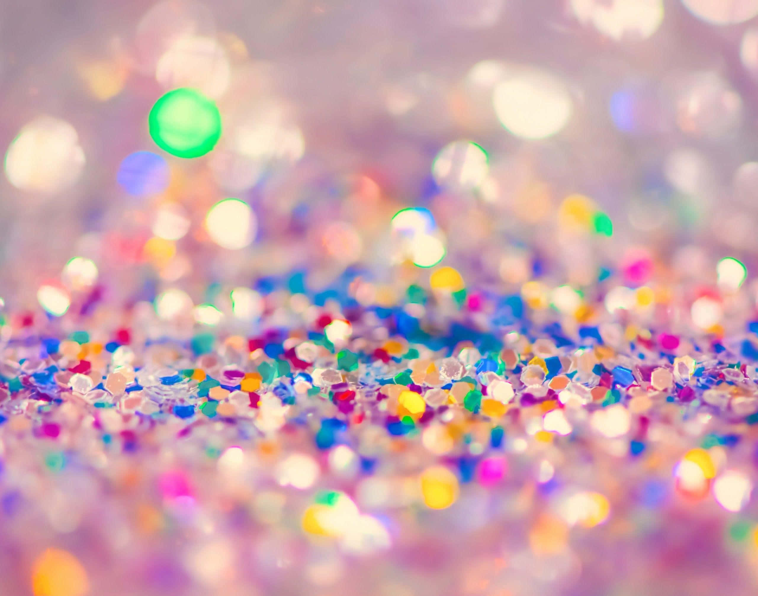 colorful glitter, sparkle, bokeh lights, 2K Desktop Wallpaper