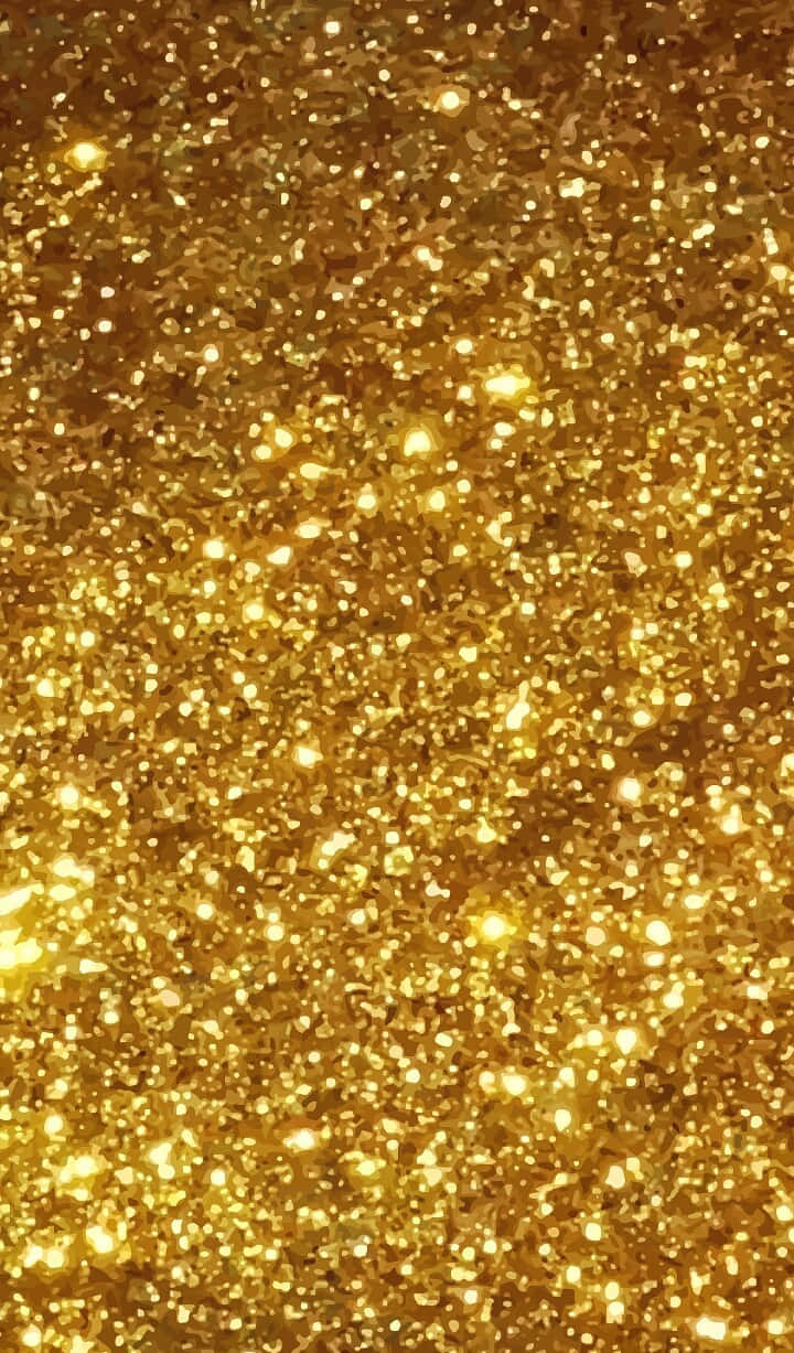 yellow glitter, gold glitter particles, shimmering, SD Phone Wallpaper