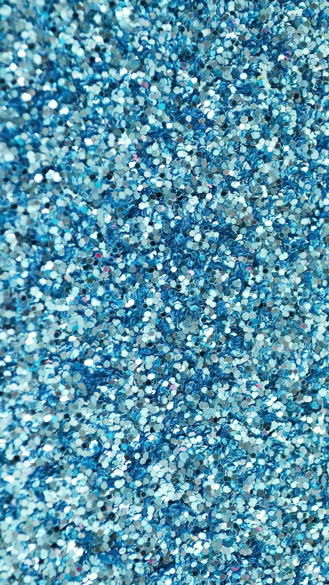 Coarse Blue Glitter Sparkle iPhone, blue glitter, shimmering, Full HD Phone Wallpaper