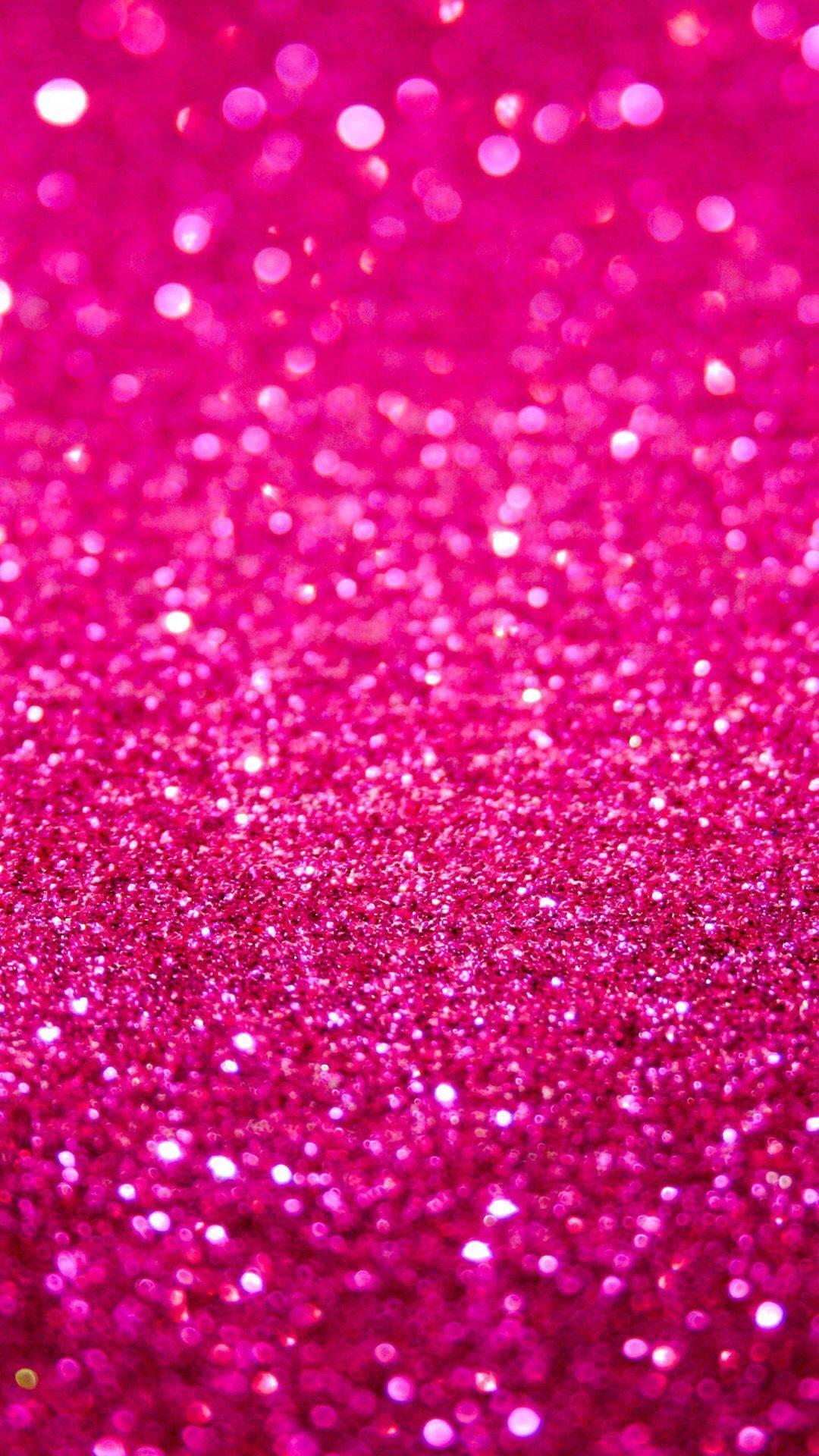 hot pink glitter sparkle iPhone, vibrant pink glitter texture, sparkling bokeh highlights, Full HD Phone Wallpaper
