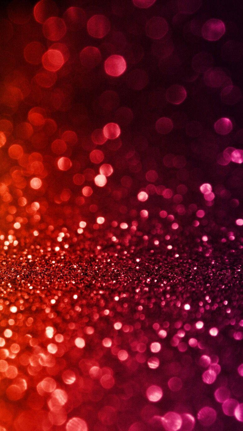 red and pink glitter, shimmering glitter particles, soft bokeh lights, HD Phone Wallpaper