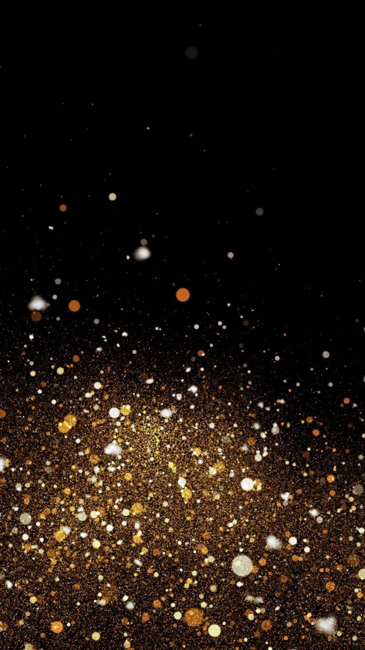 black and gold glitter sparkle iPhone, gold glitter, white glitter, HD Phone Wallpaper