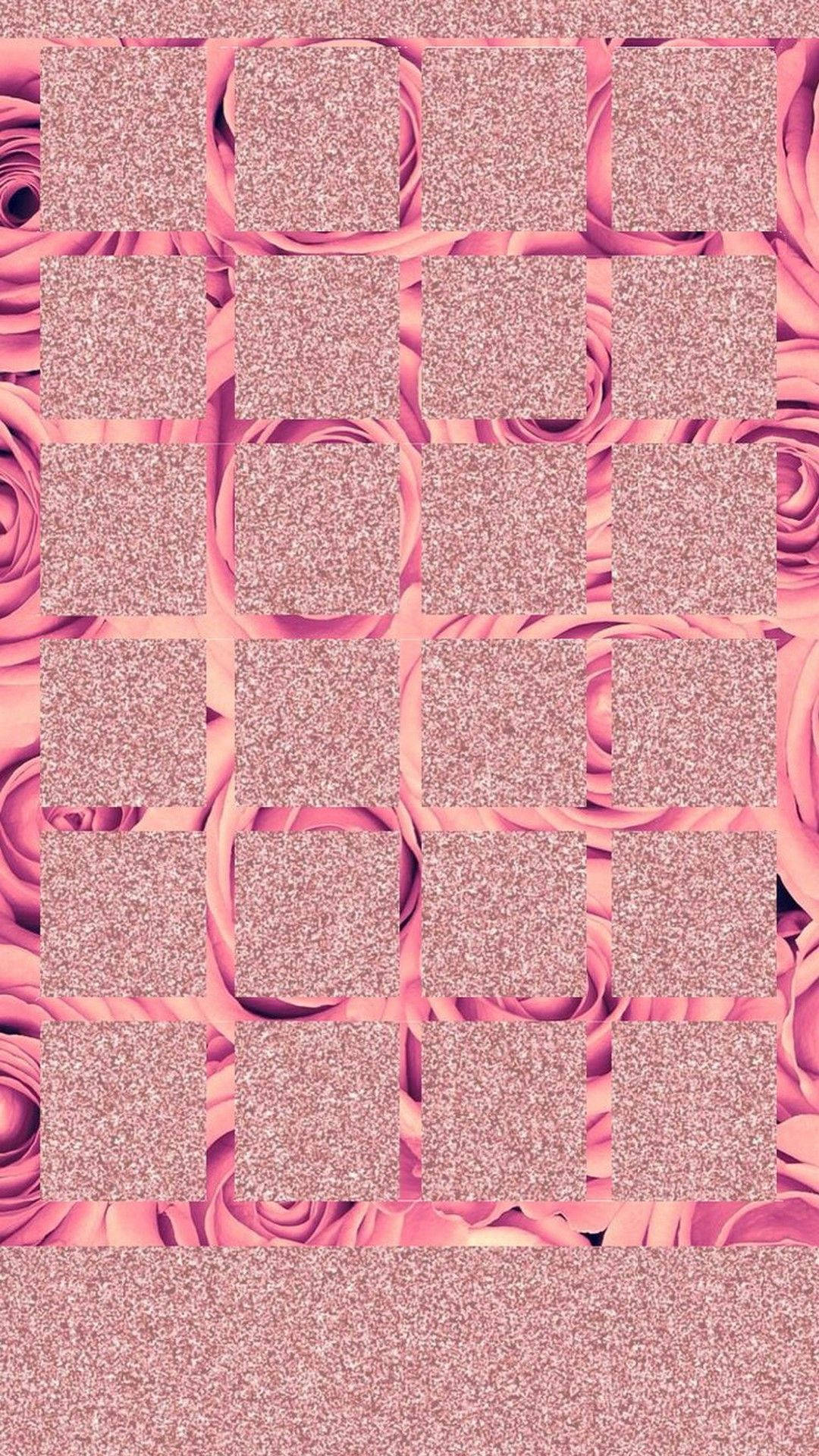 Square Pink Glitter Sparkle iPhone, pink glitter, glittery pink squares, Full HD Phone Wallpaper