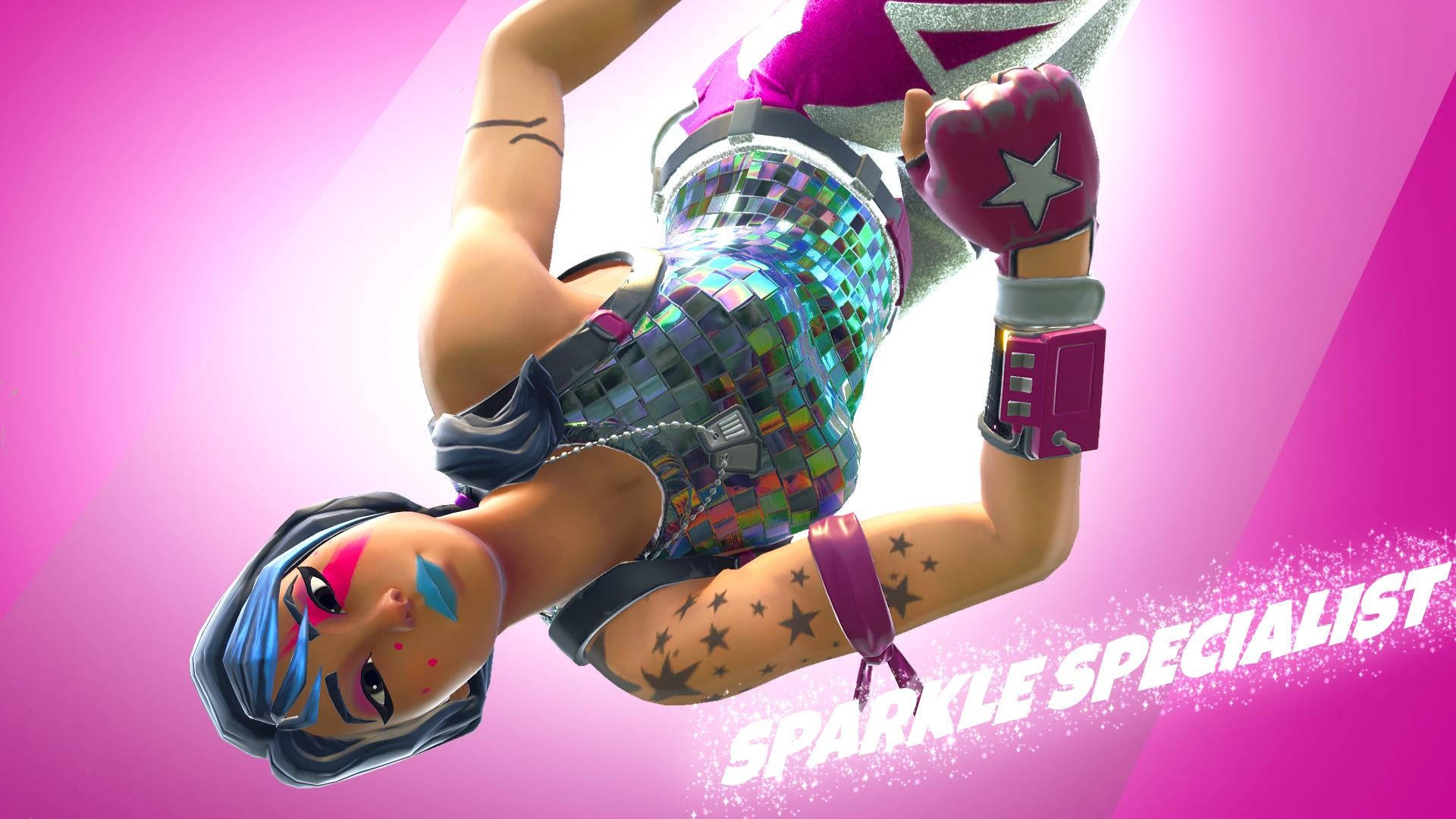 Sparkle Specialist, Fortnite, sparkling outfit, Full HD Desktop Wallpaper