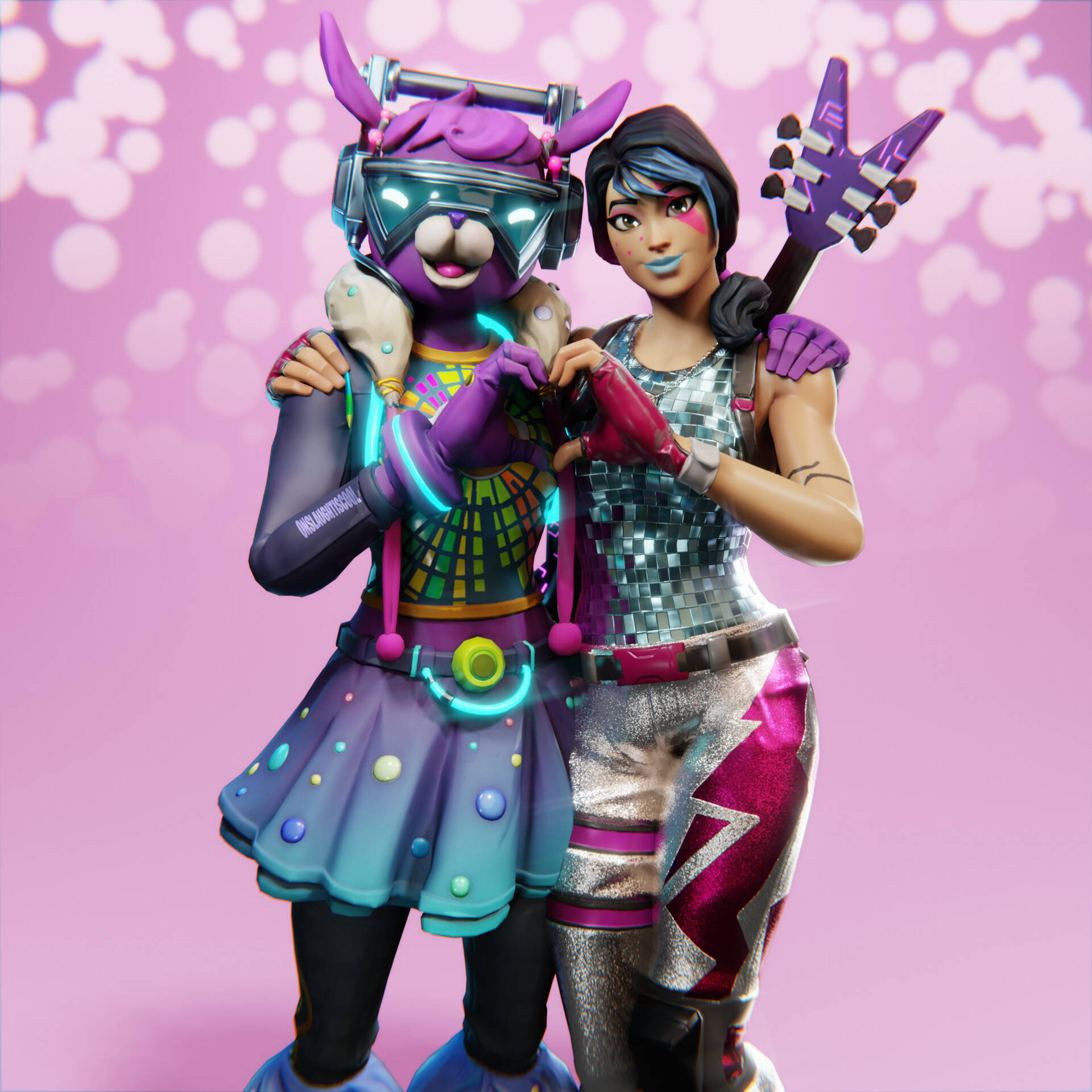 Sparkle Specialist, Fortnite, purple rabbit, Full HD Desktop Wallpaper