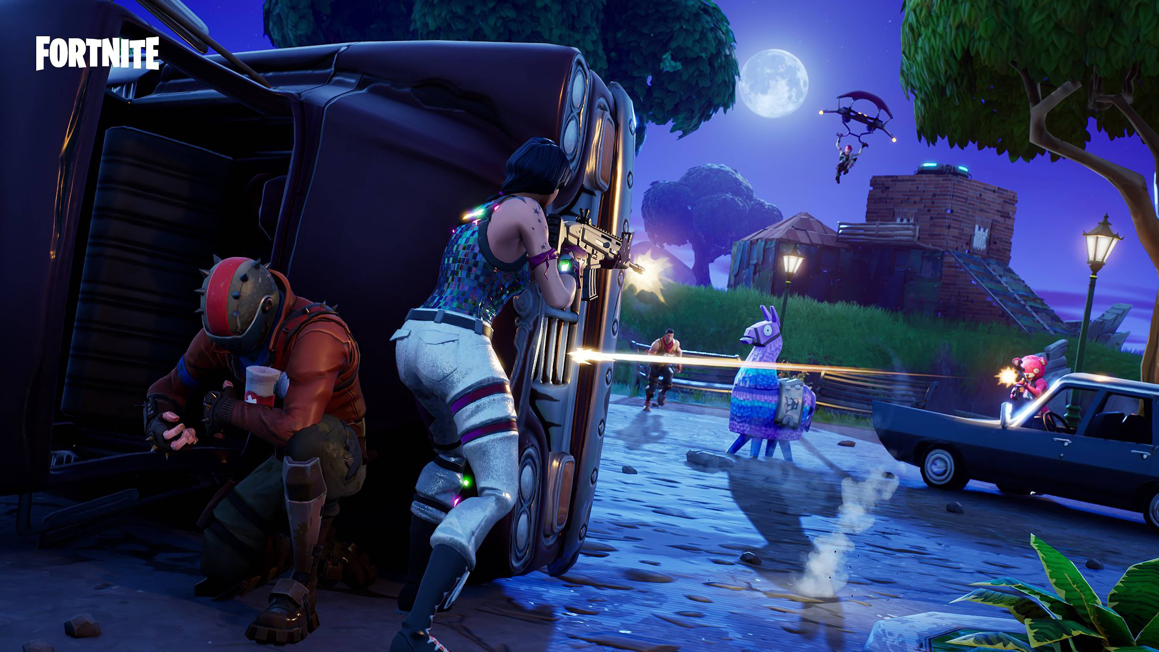 Sparkle Specialist, Fortnite, night, 4K Desktop Wallpaper