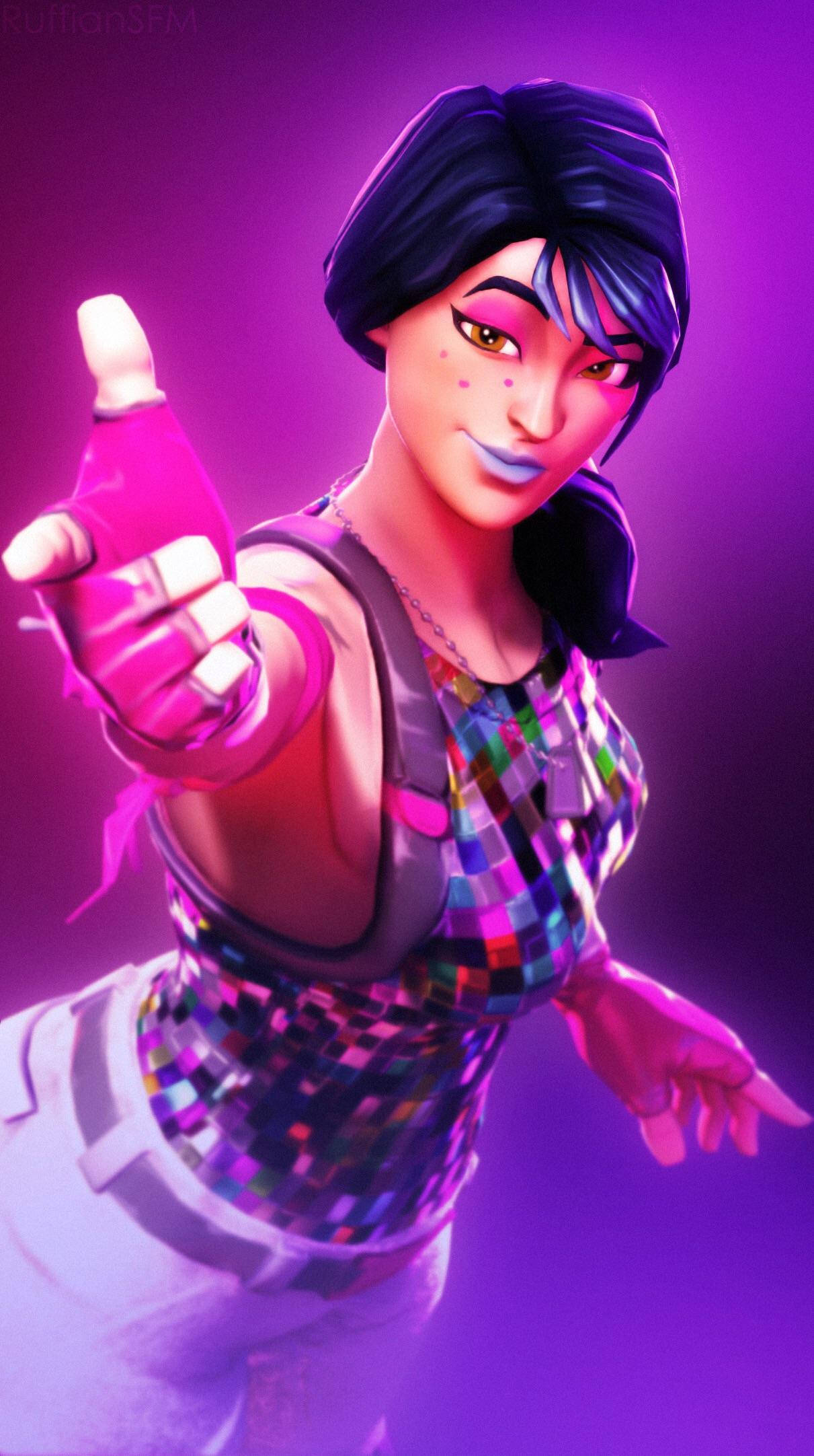 Sparkle Specialist Fortnite, anime-style, dark hair, Full HD Phone Wallpaper