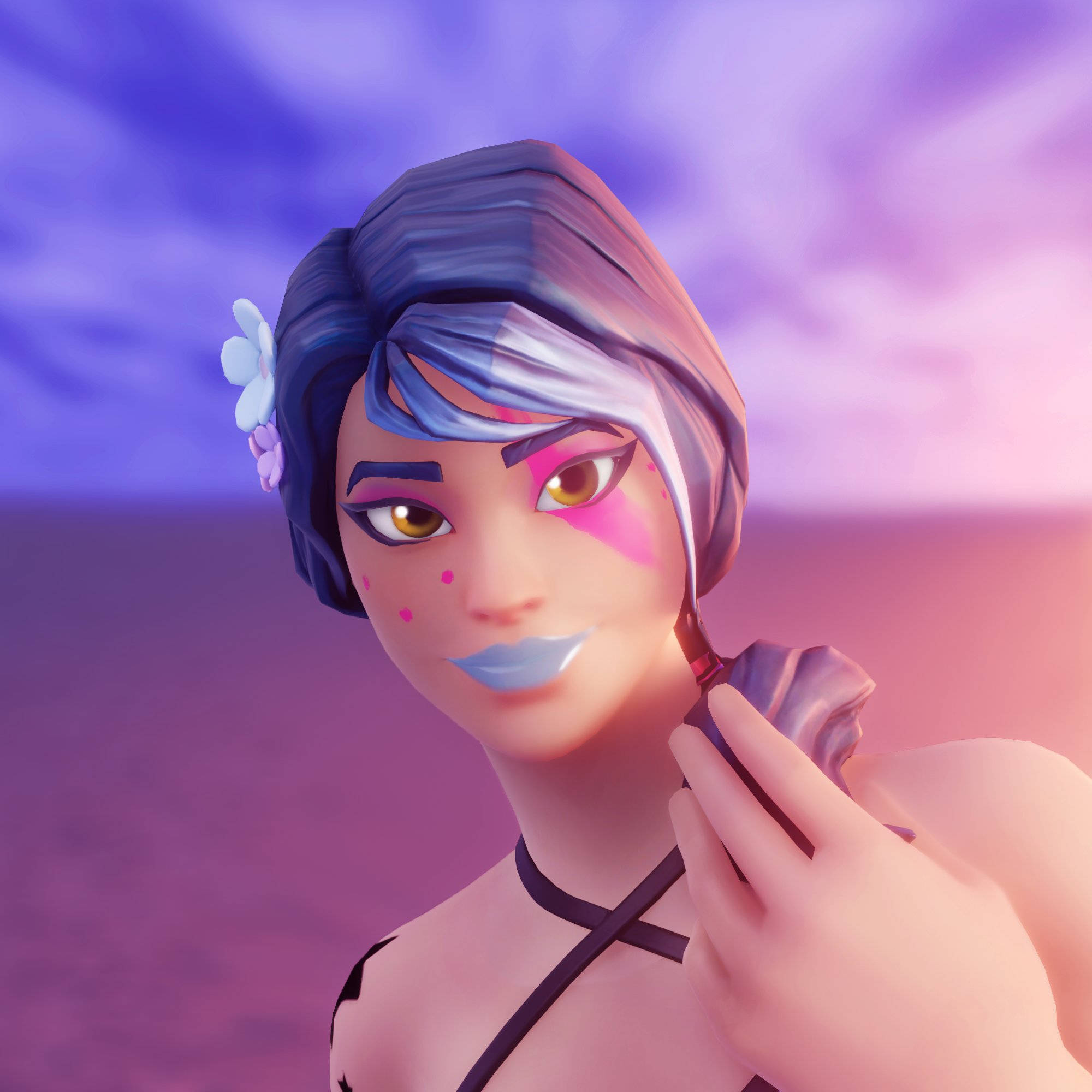 Sparkle Specialist Outfit, Fortnite, blue hair, Full HD Desktop Wallpaper