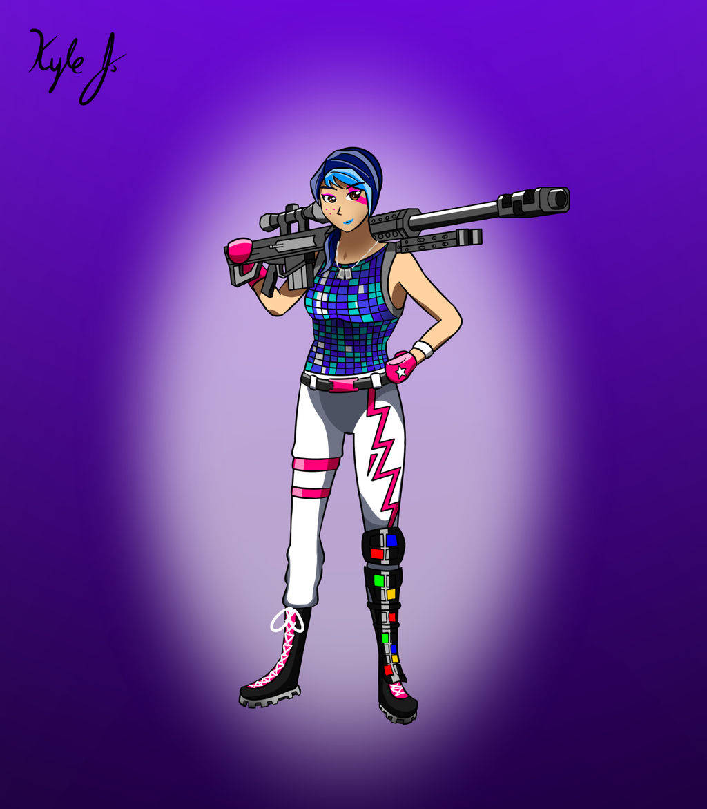 Sparkle Specialist Fortnite, anime girl, blue hair, SD Phone Wallpaper
