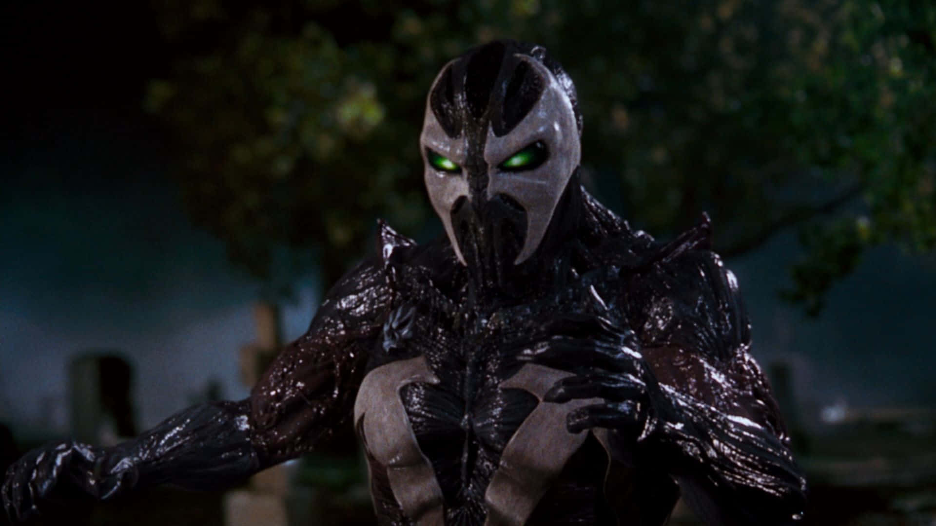 Spawn, Lustrous Skin HD, glowing green eyes, Full HD Desktop Wallpaper
