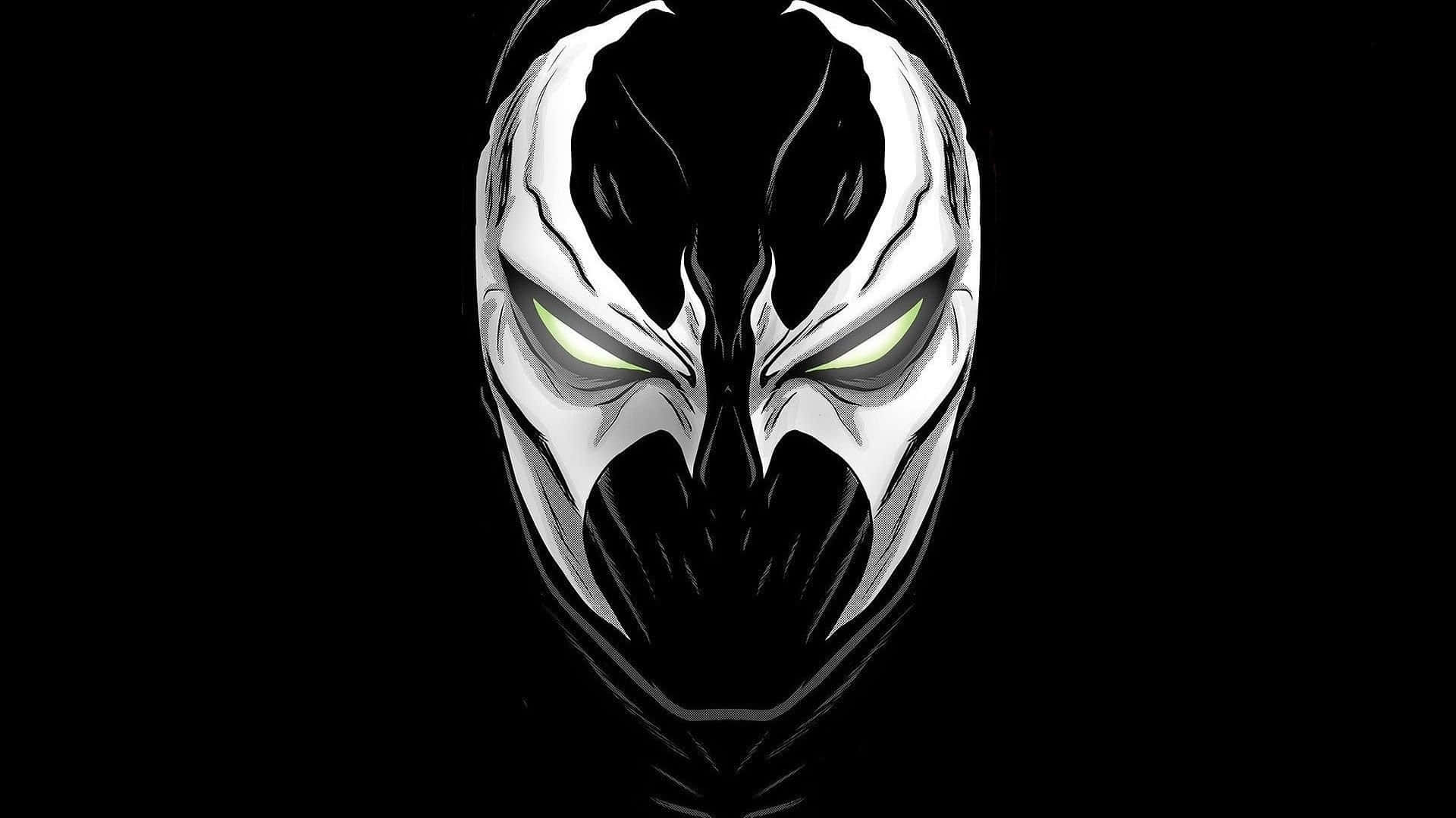 Spawn, HD, white and black masked face, Full HD Desktop Wallpaper