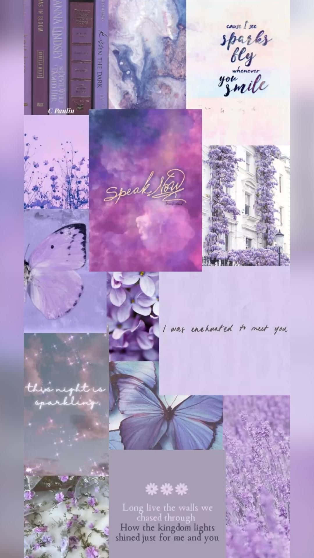 Speak Now, purple, butterflies, Full HD Phone Wallpaper