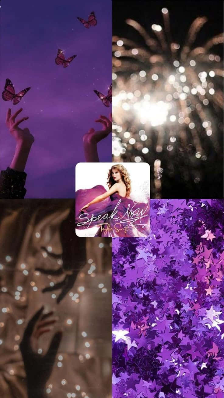 Speak Now, purple butterflies, fireworks, HD Phone Wallpaper
