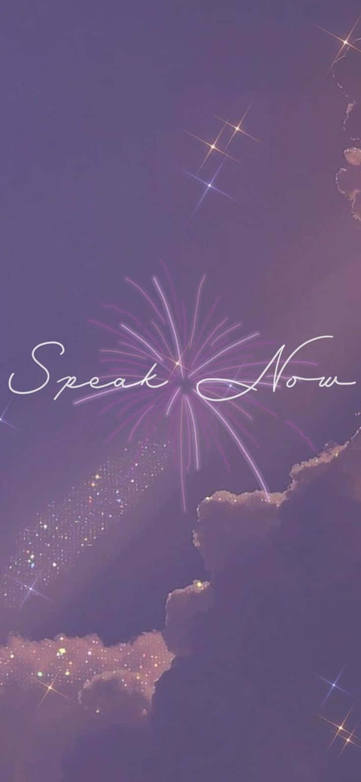 Speak Now, purple sky, sparkling fireworks, HD Phone Wallpaper