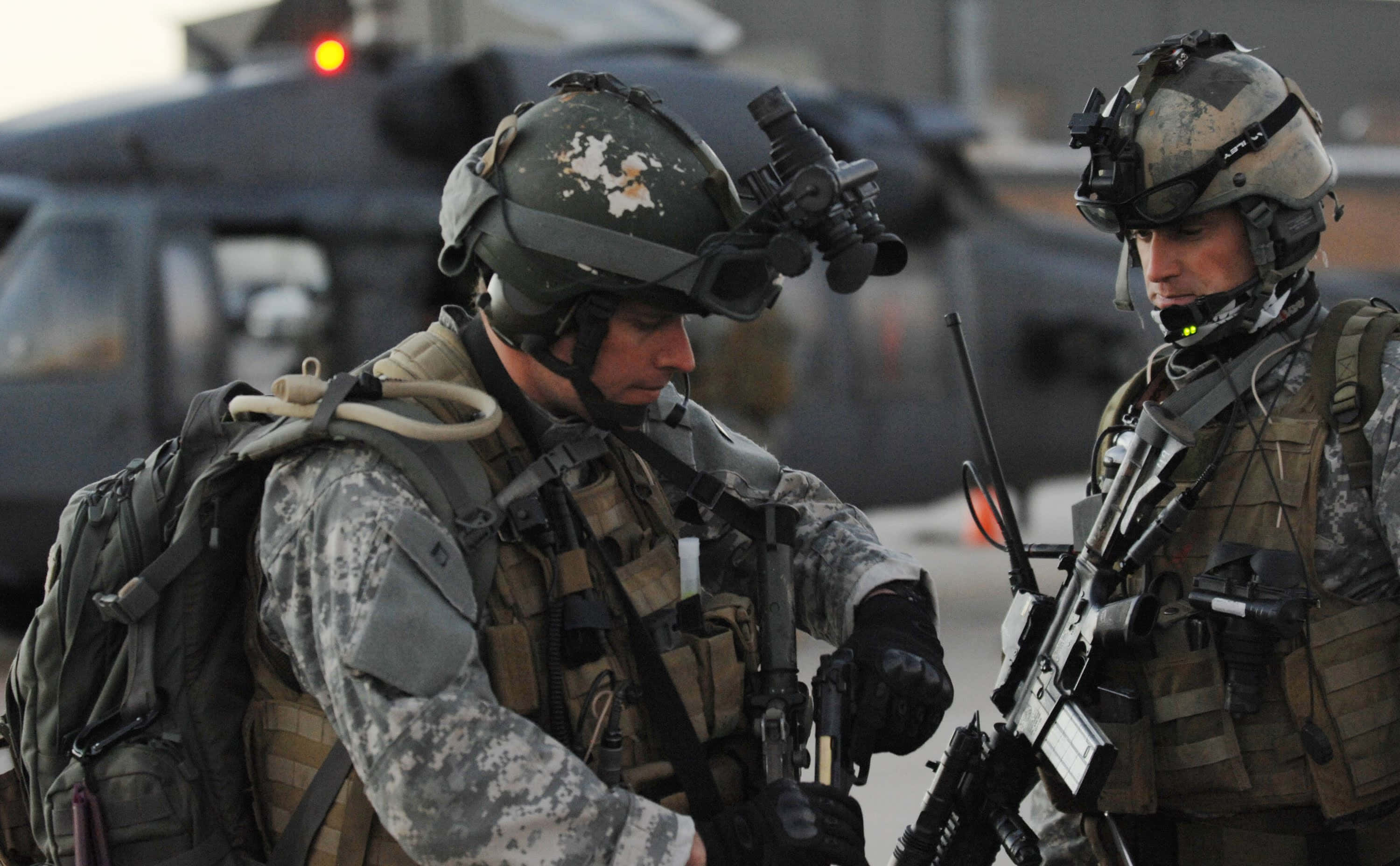 Special Forces, helicopter, combat gear, 2K Desktop Wallpaper