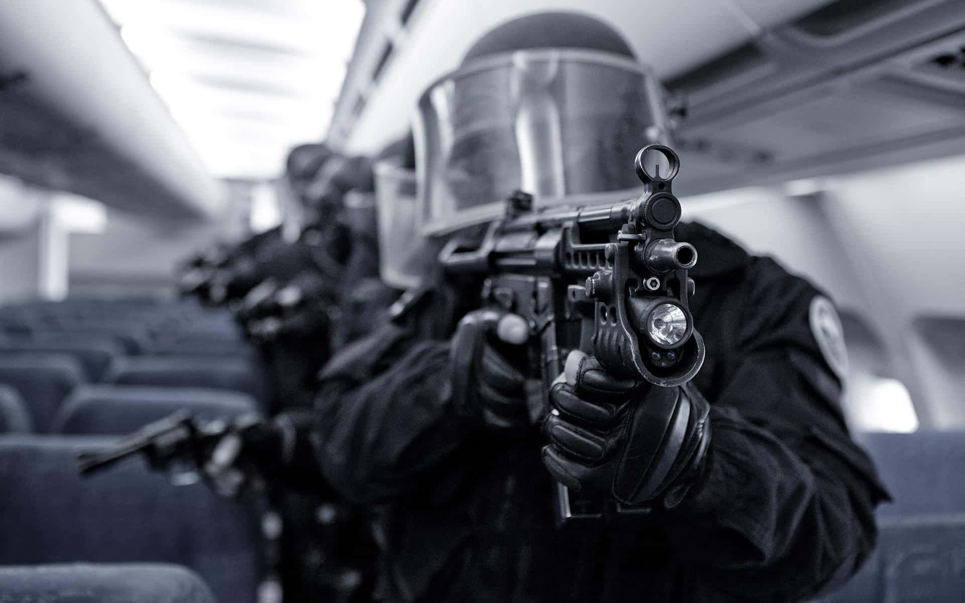 Special Forces, airplane, tactical officers, Full HD Desktop Wallpaper