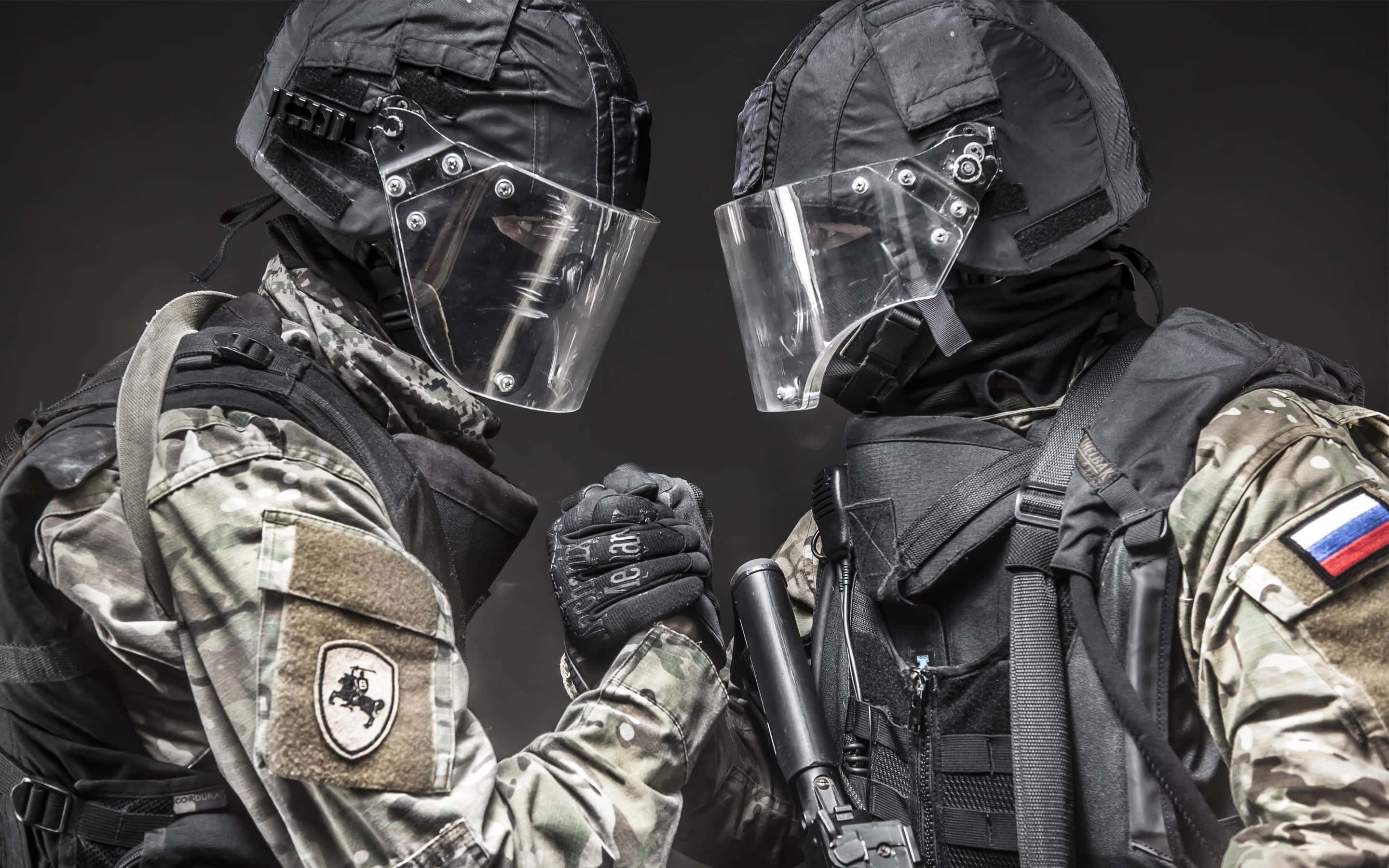 Special Forces, tactical soldiers, full gear, 2K Desktop Wallpaper