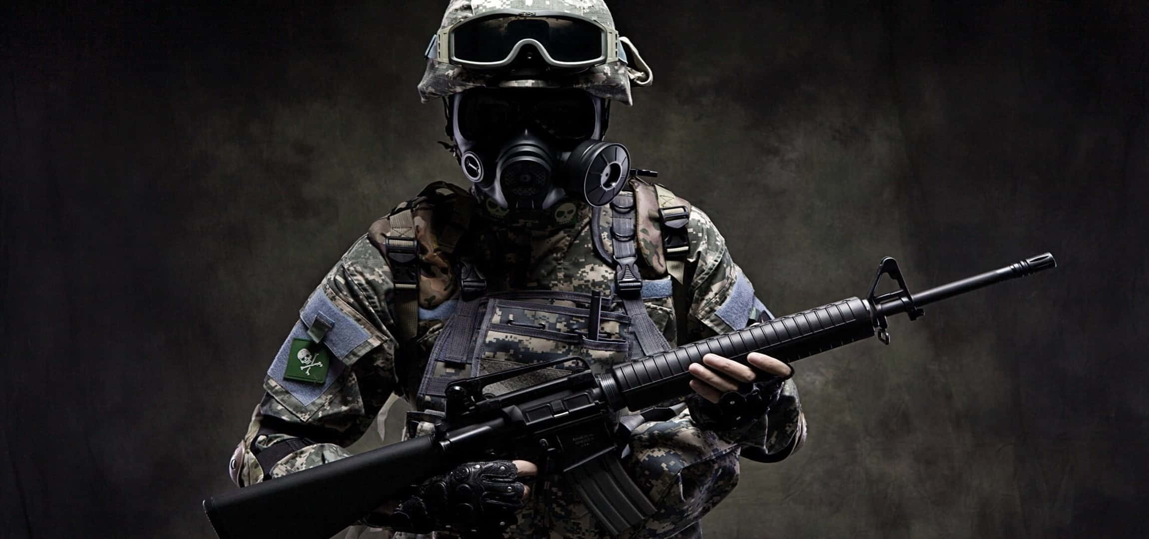 Special Forces, tactical gear, gas mask, Full HD Desktop Wallpaper