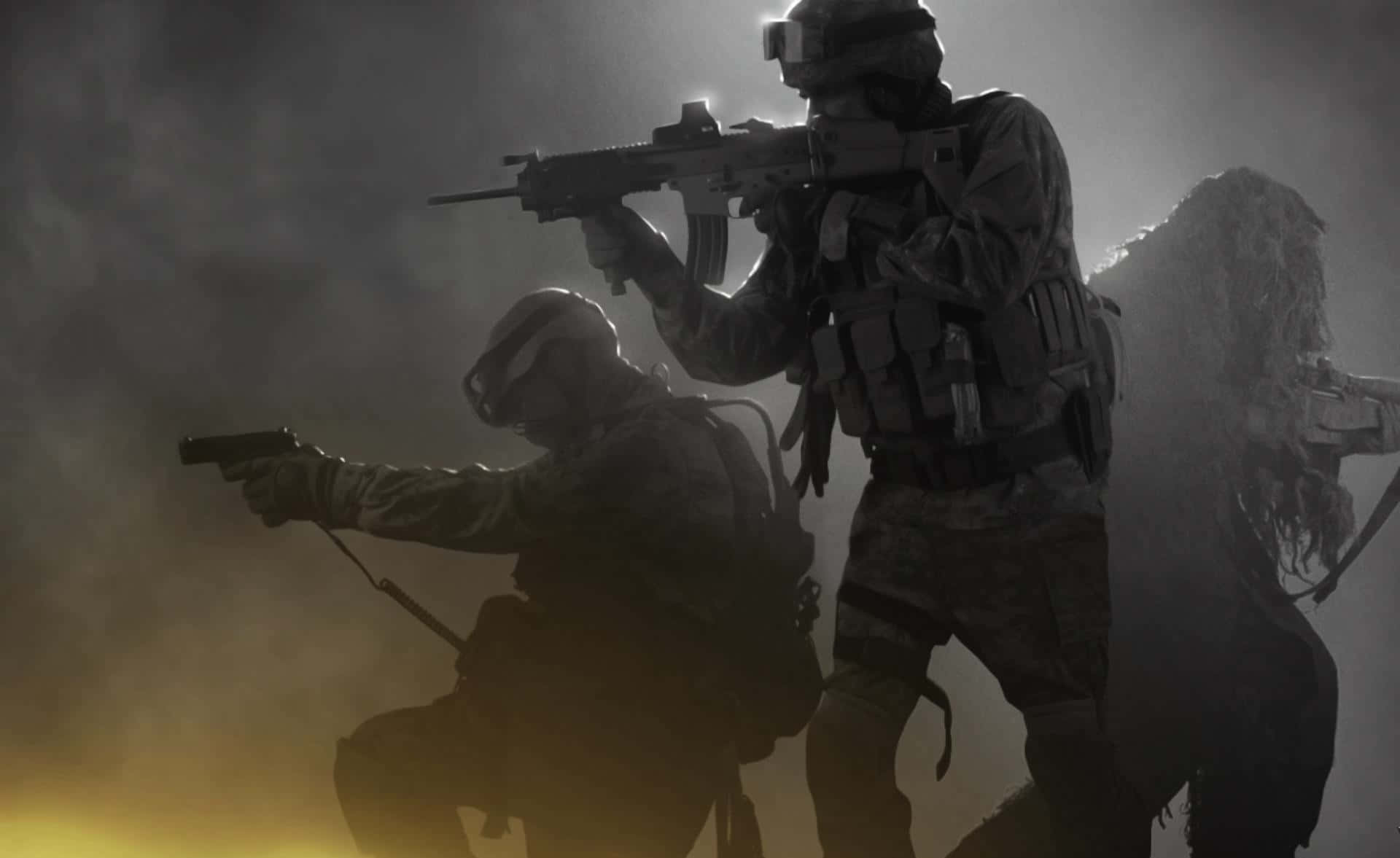 Special Forces, combat gear, rifles, Full HD Desktop Wallpaper