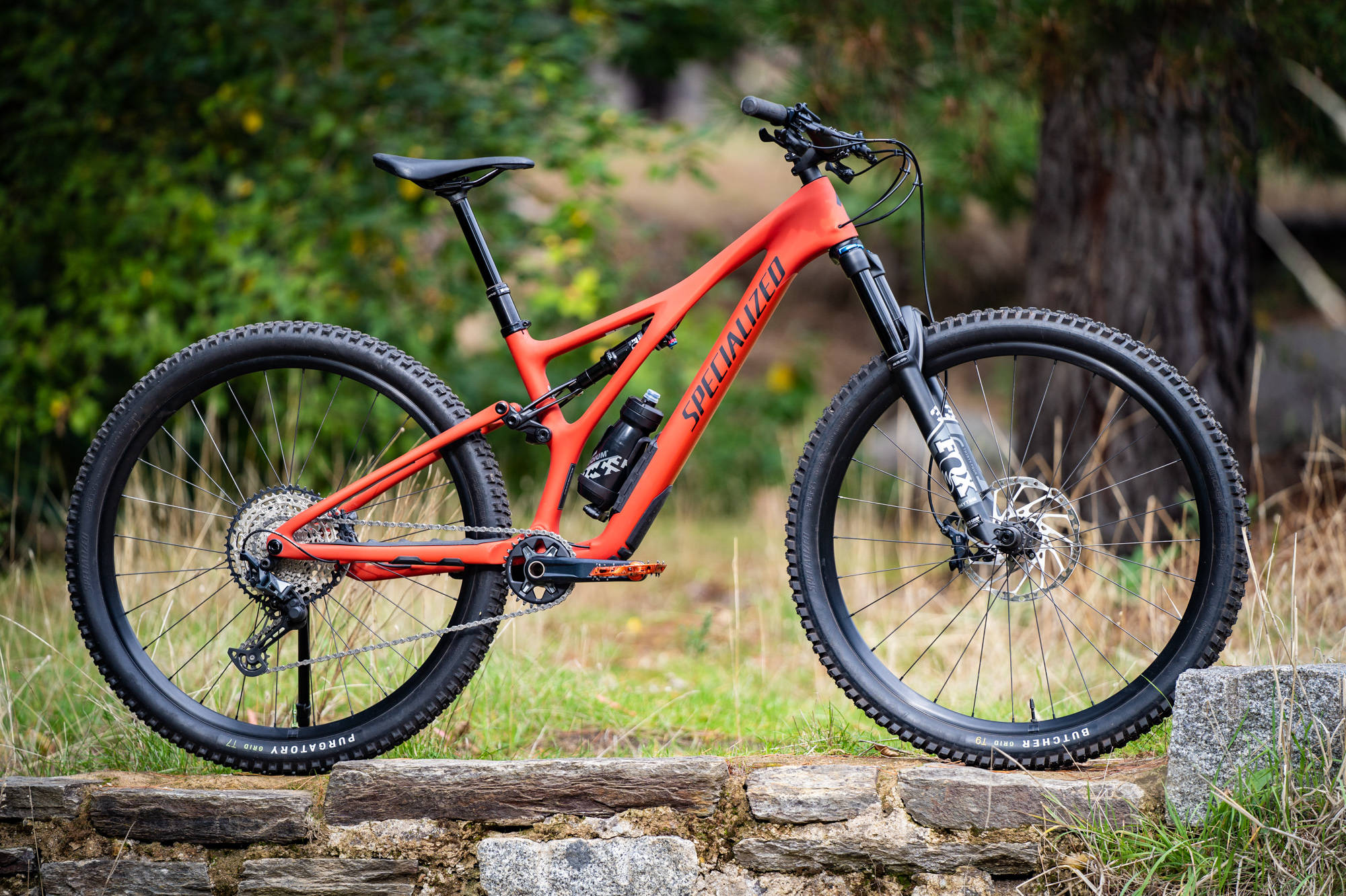 Specialized, mountain bike, vibrant orange, Full HD Desktop Wallpaper