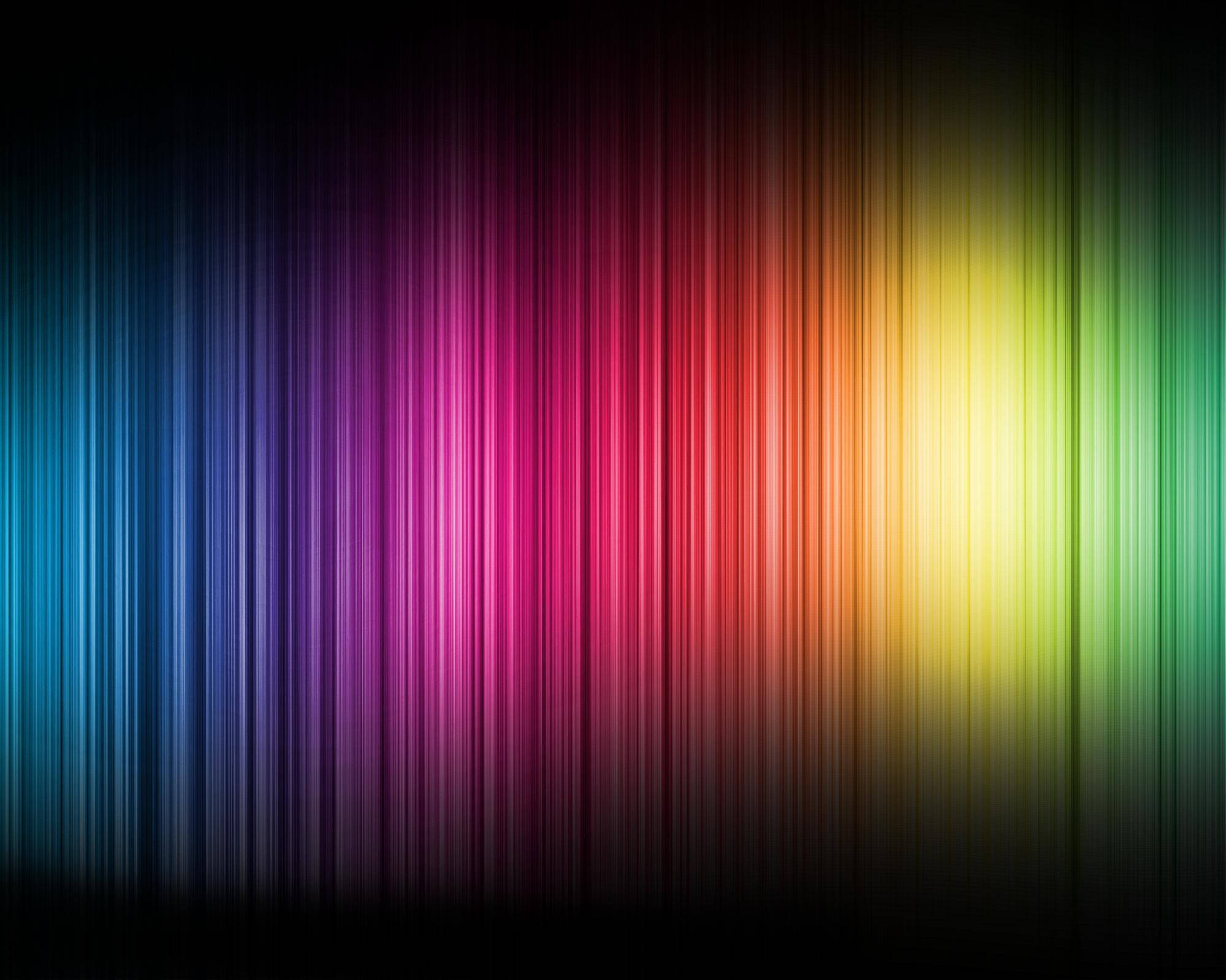 rainbow, vertical rainbow stripes, dark background, Full HD Desktop Wallpaper