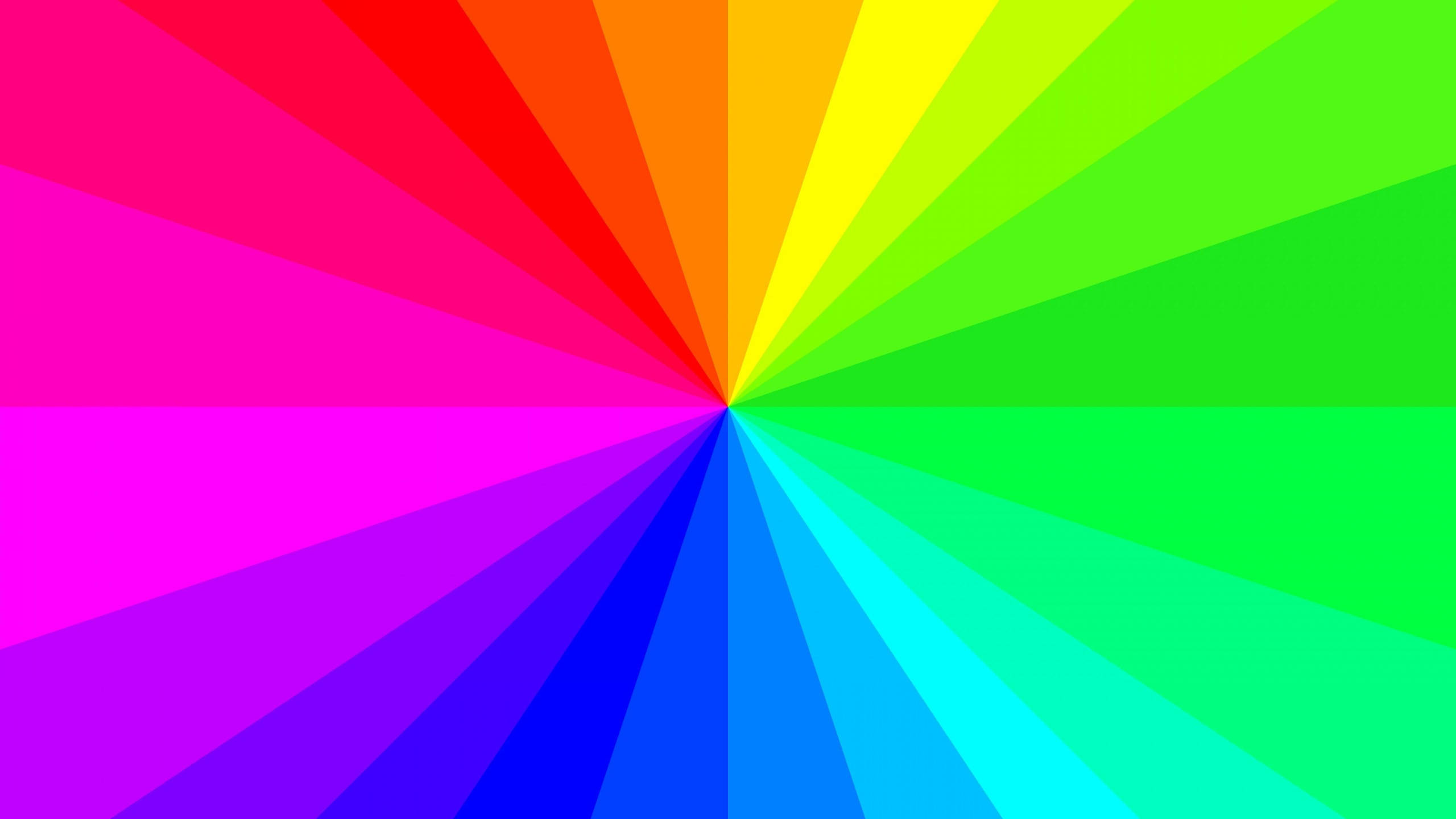 Spectrum, color wheel, rainbow colors, 2K Desktop Wallpaper