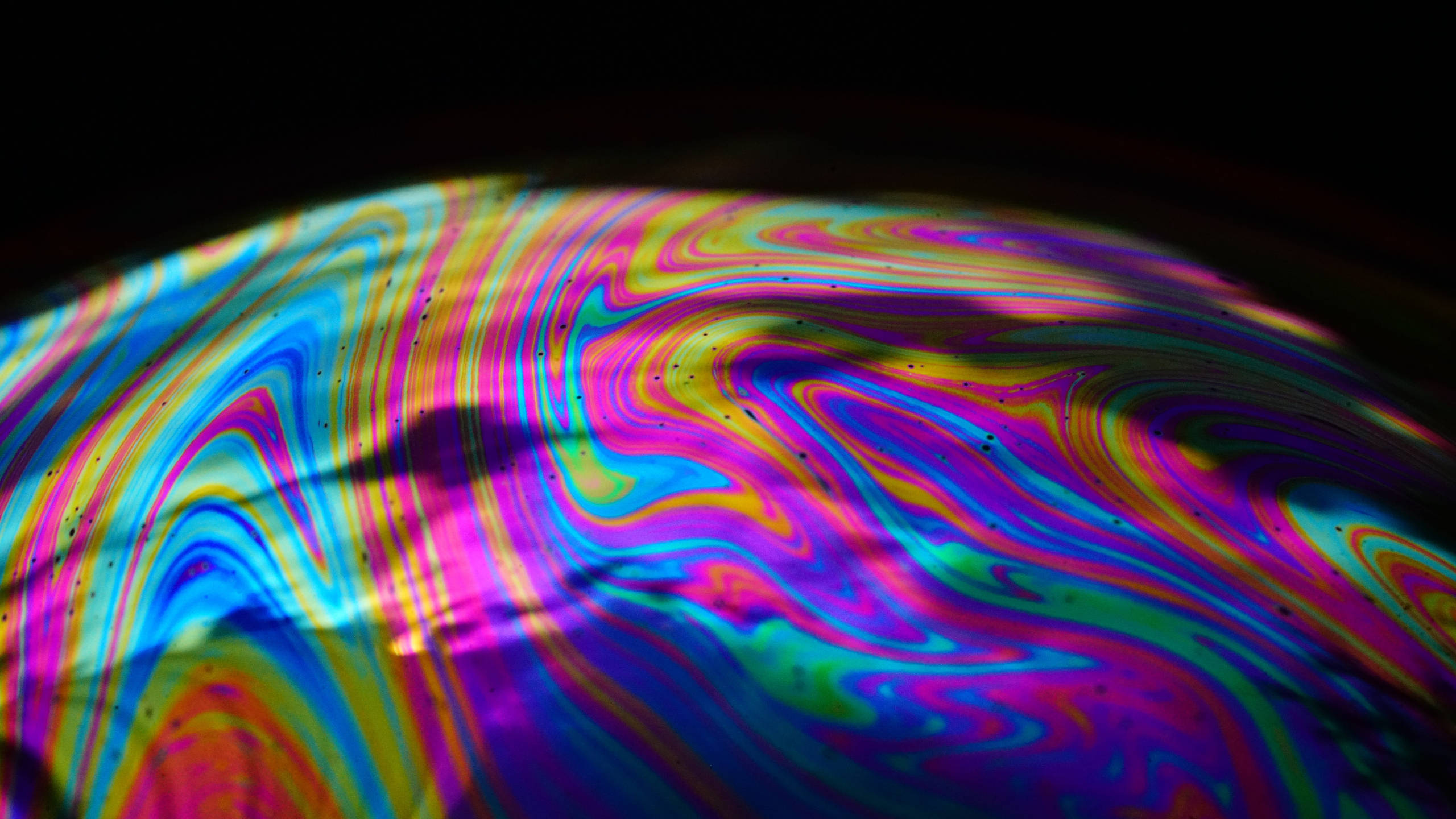 Spectrum, globe, swirling soap bubble, 2K Desktop Wallpaper