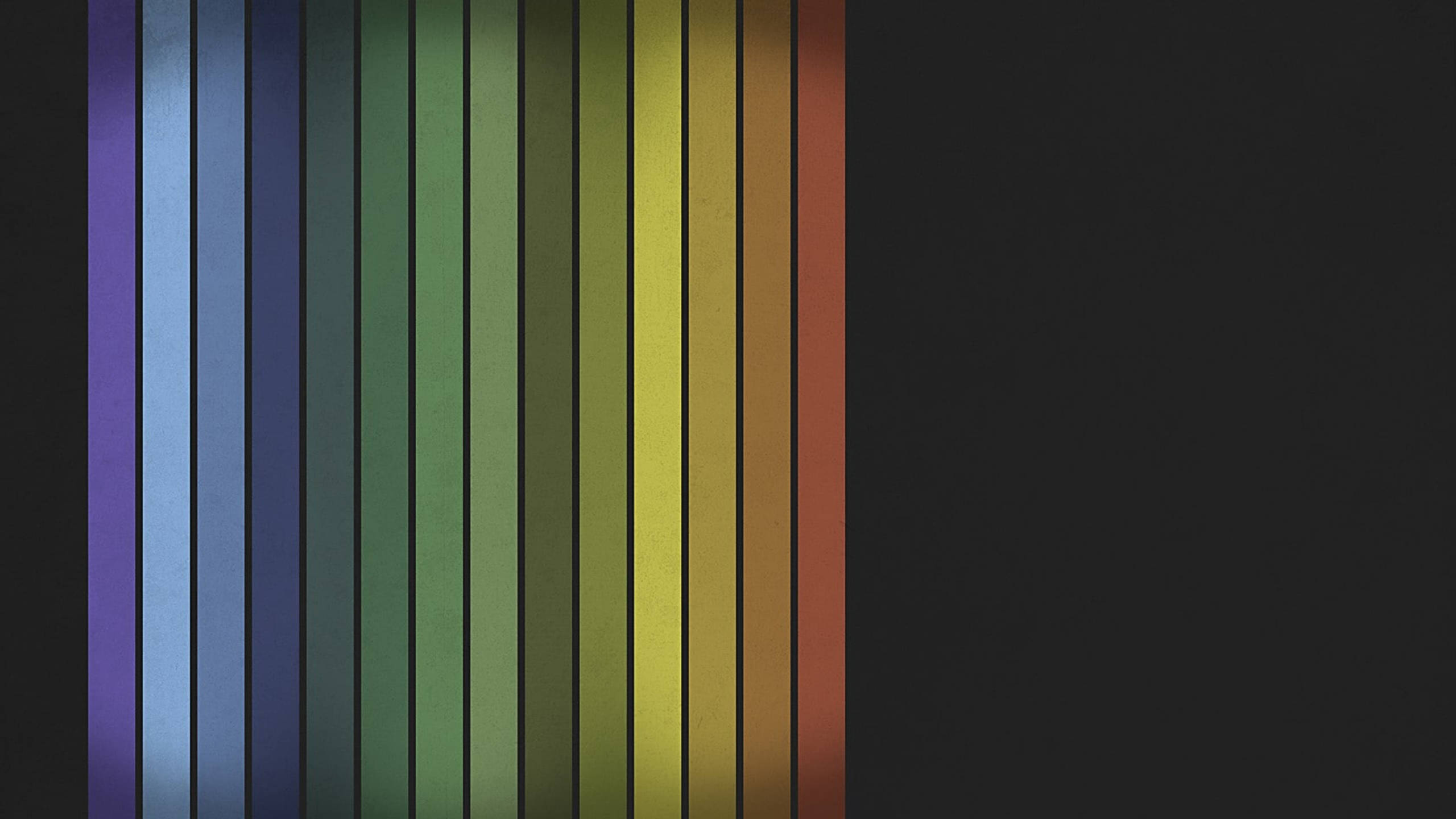 Spectrum, stripes, black, 2K Desktop Wallpaper