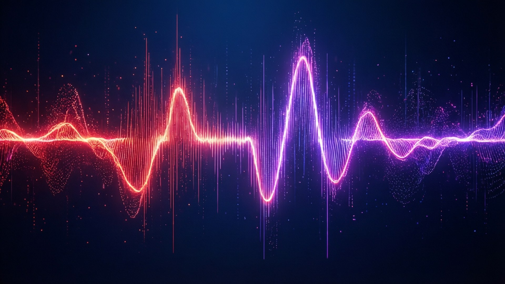 neon spectrum wave, vibrant red, purple digital waveform, Full HD Desktop Wallpaper