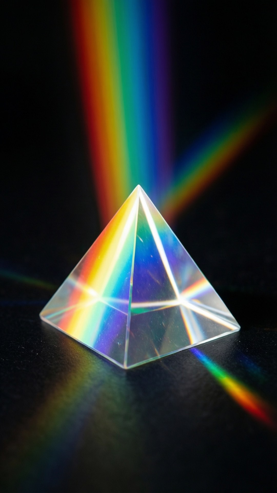 prism, white light, vivid rainbow spectrum, Full HD Phone Wallpaper