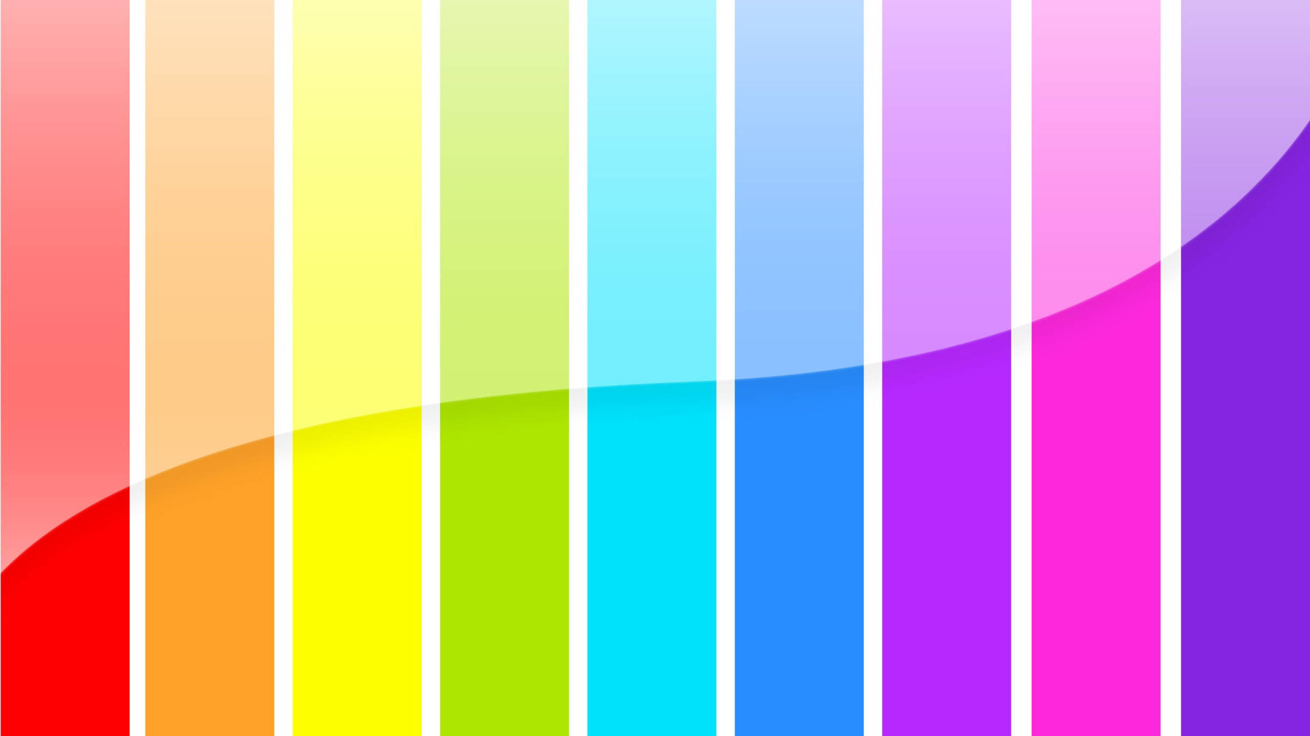 vertical spectrum stripes, rainbow color bars, soft gradients, 2K Desktop Wallpaper