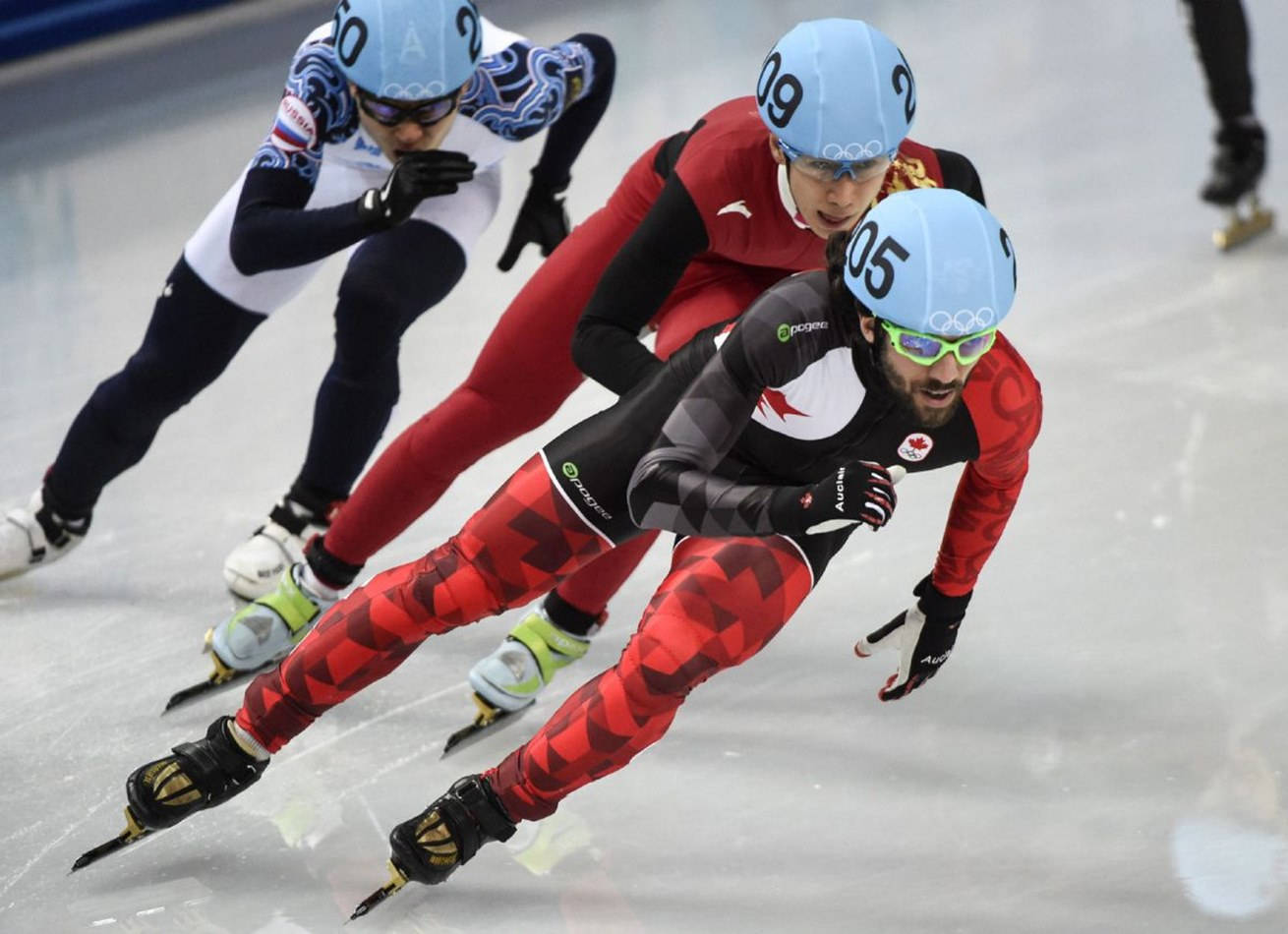 speed skaters, Olympic Sports, indoor ice rink, HD Desktop Wallpaper