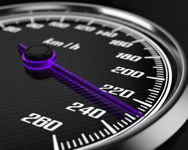speedtest, purple arrow, glowing purple needle, SD Desktop Wallpaper