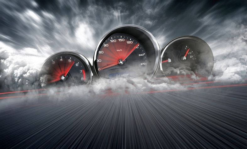 speedtest, speedometer, road, SD Desktop Wallpaper