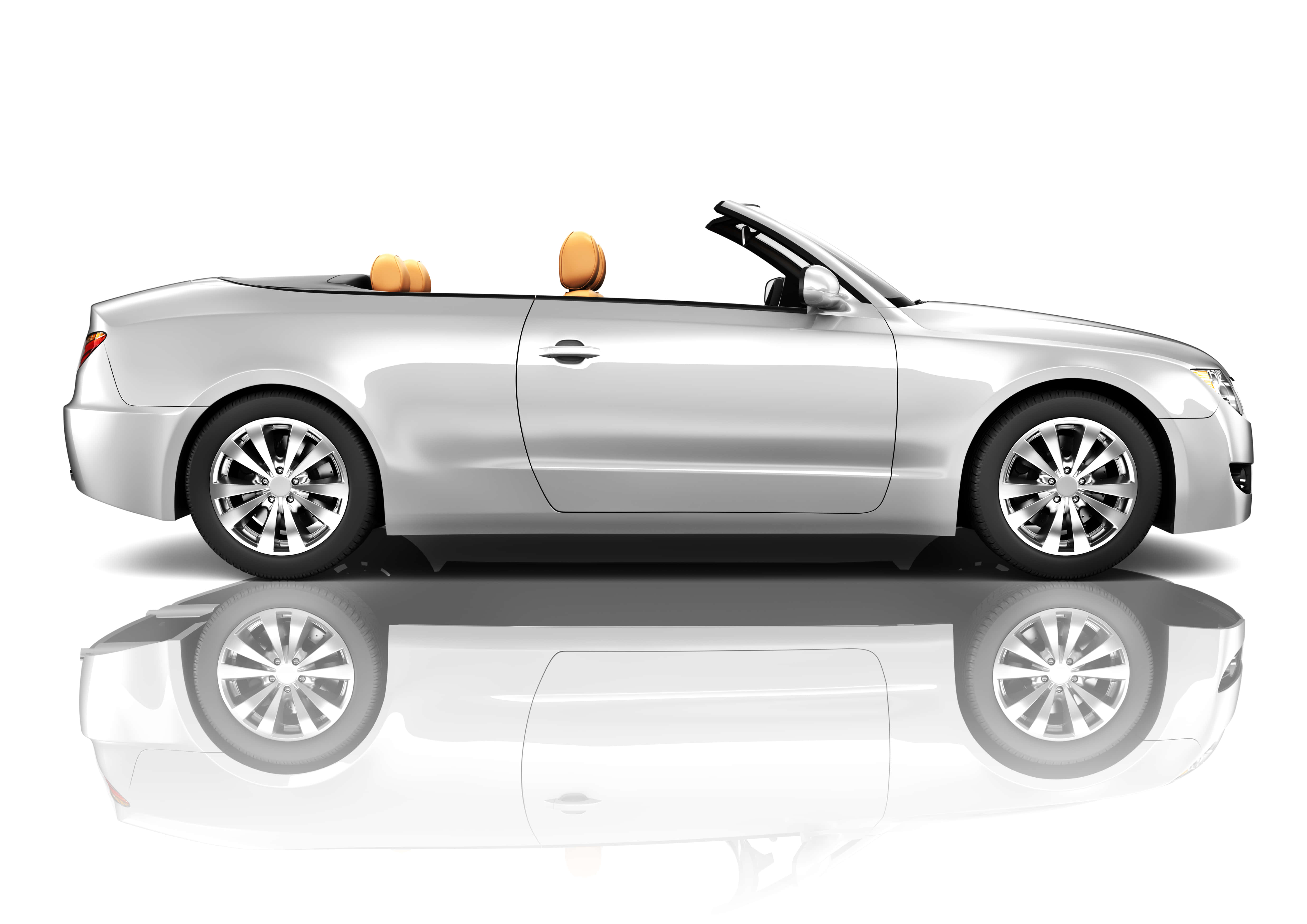 silver luxury sports car, sleek silver convertible car, tan seats, 5K Desktop Wallpaper