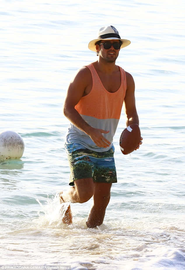 Spencer Matthews, straw hat, sunglasses, SD Phone Wallpaper