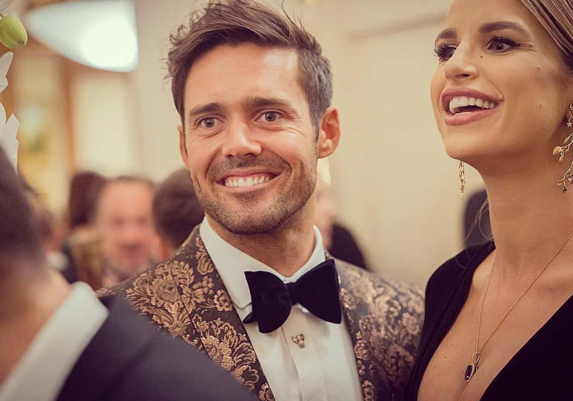 Spencer Matthews, patterned tuxedo, bowtie, SD Desktop Wallpaper