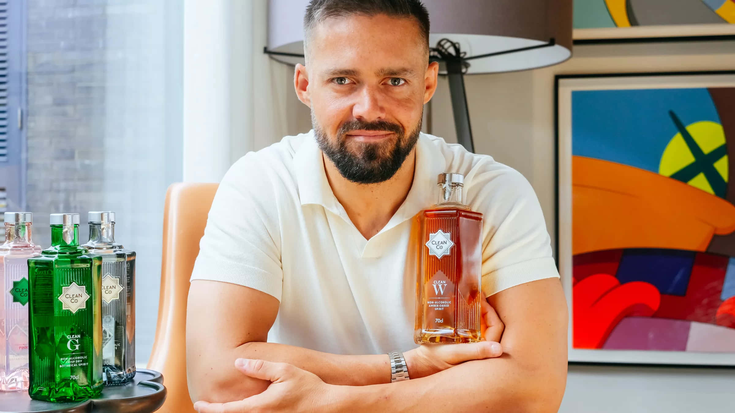Spencer Matthews, white polo shirt, amber gin, Full HD Desktop Wallpaper