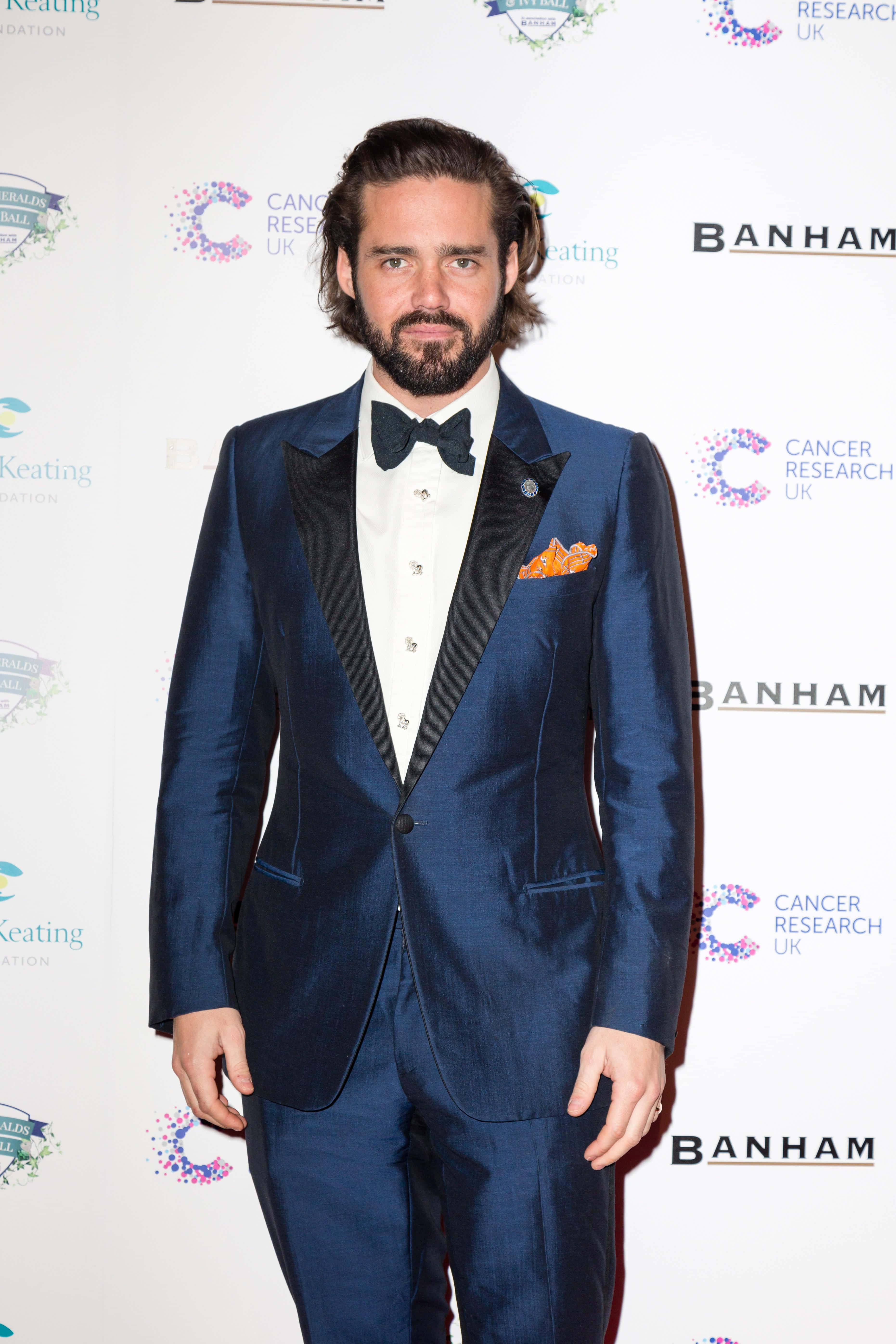 Spencer Matthews, navy tuxedo, black lapels, 5K Phone Wallpaper