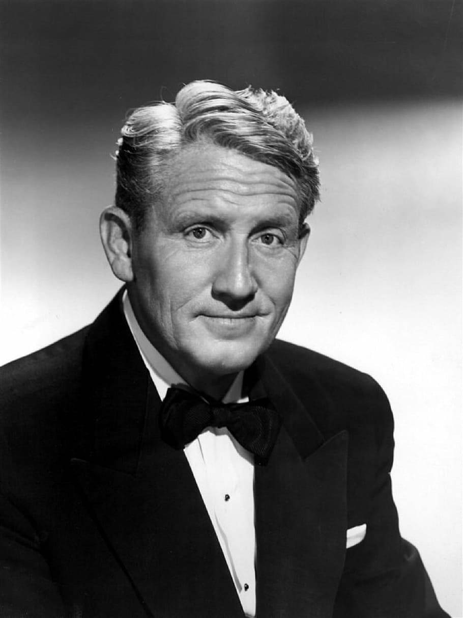 Spencer Tracy, 1940s, tuxedo, SD Phone Wallpaper