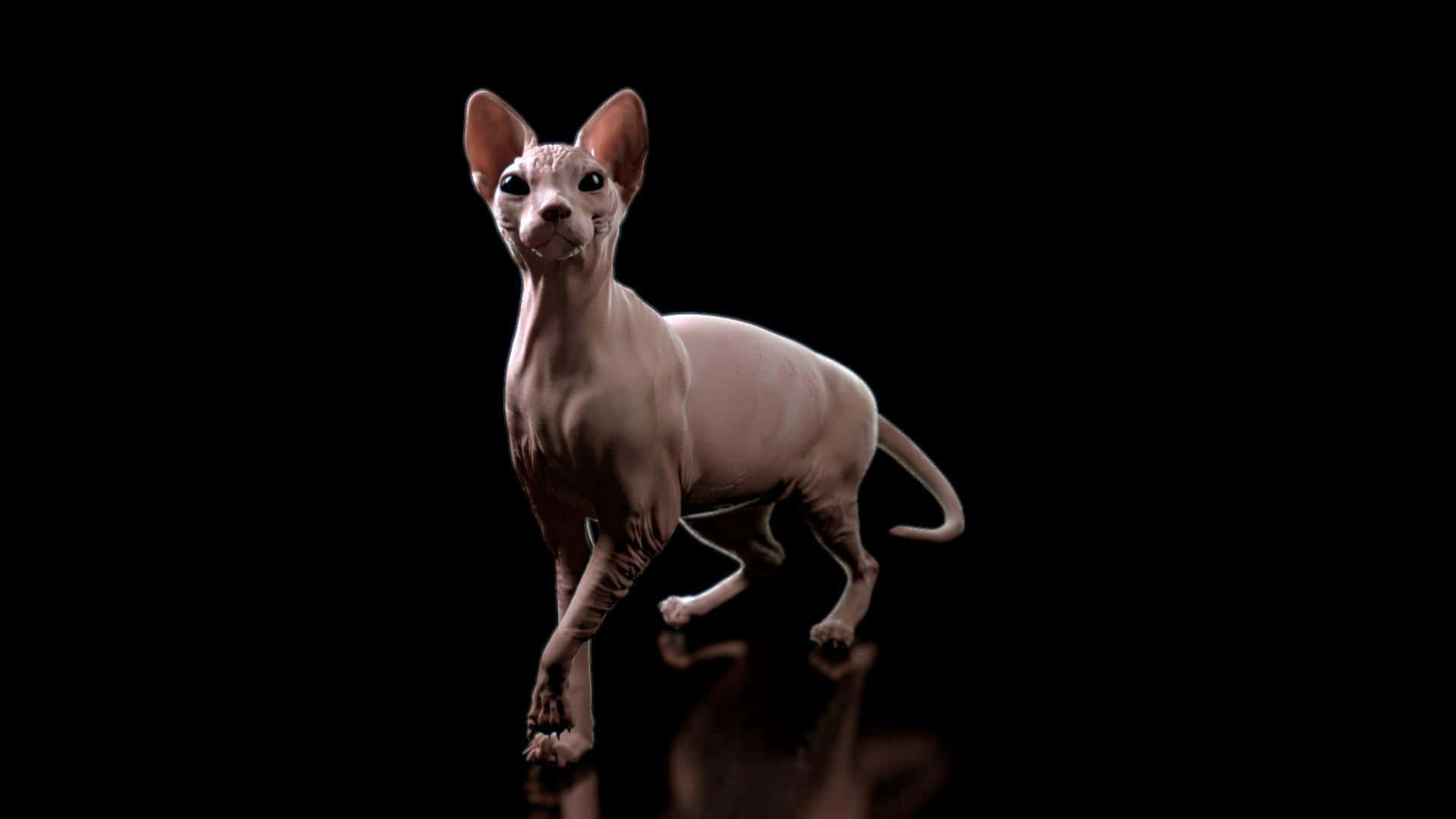Sphynx, 1920 x 1080, reflective surface, Full HD Desktop Wallpaper