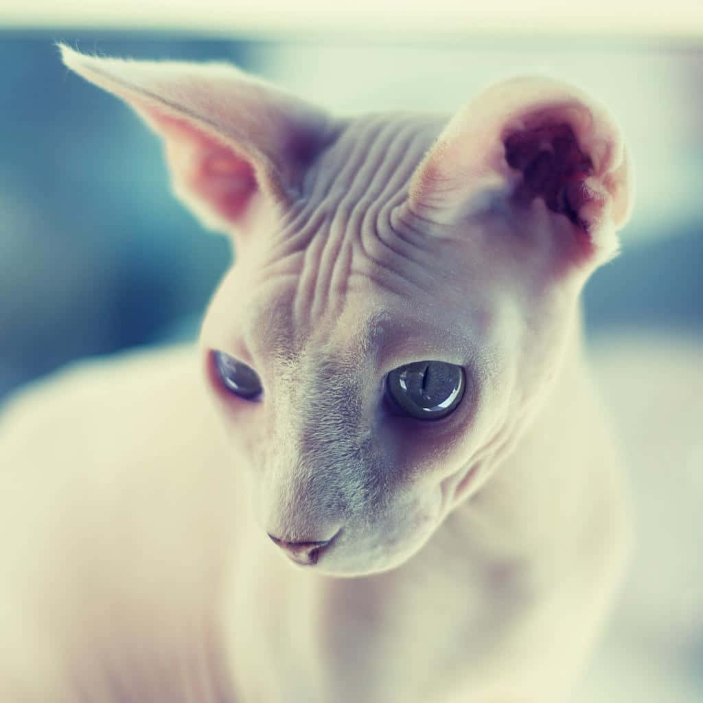 Sphynx, hairless sphynx cat, large ears, SD Desktop Wallpaper