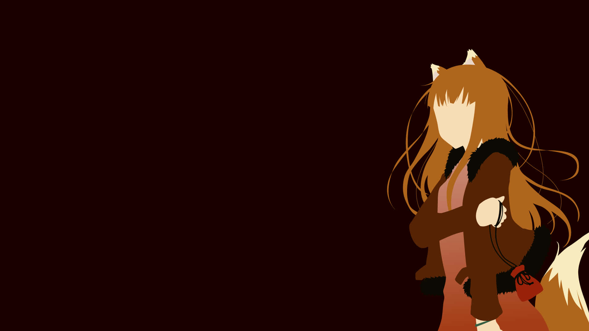 Spice And Wolf, fox ears, tail, Full HD Desktop Wallpaper