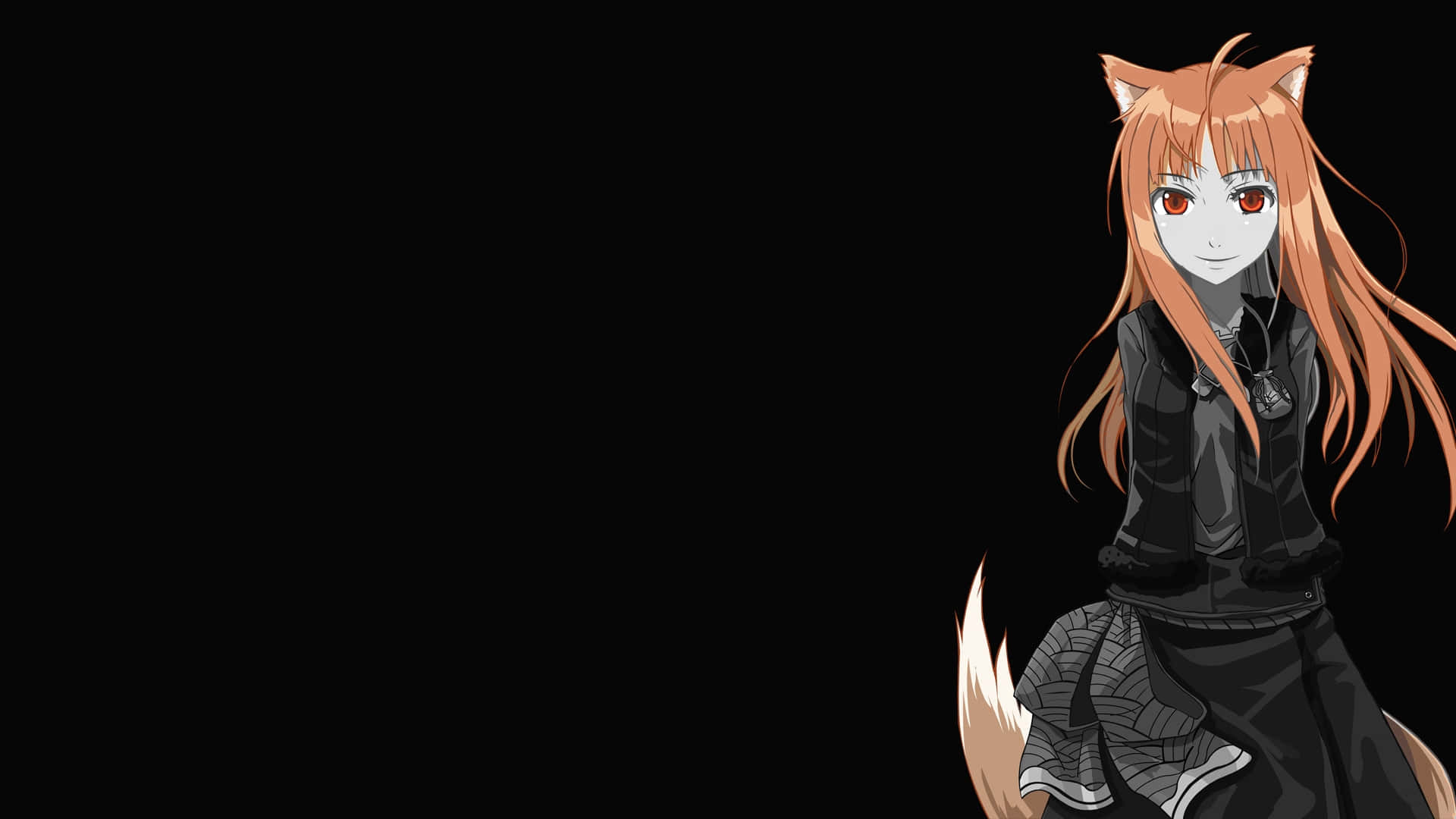 Spice And Wolf, anime girl, fox ears, Full HD Desktop Wallpaper