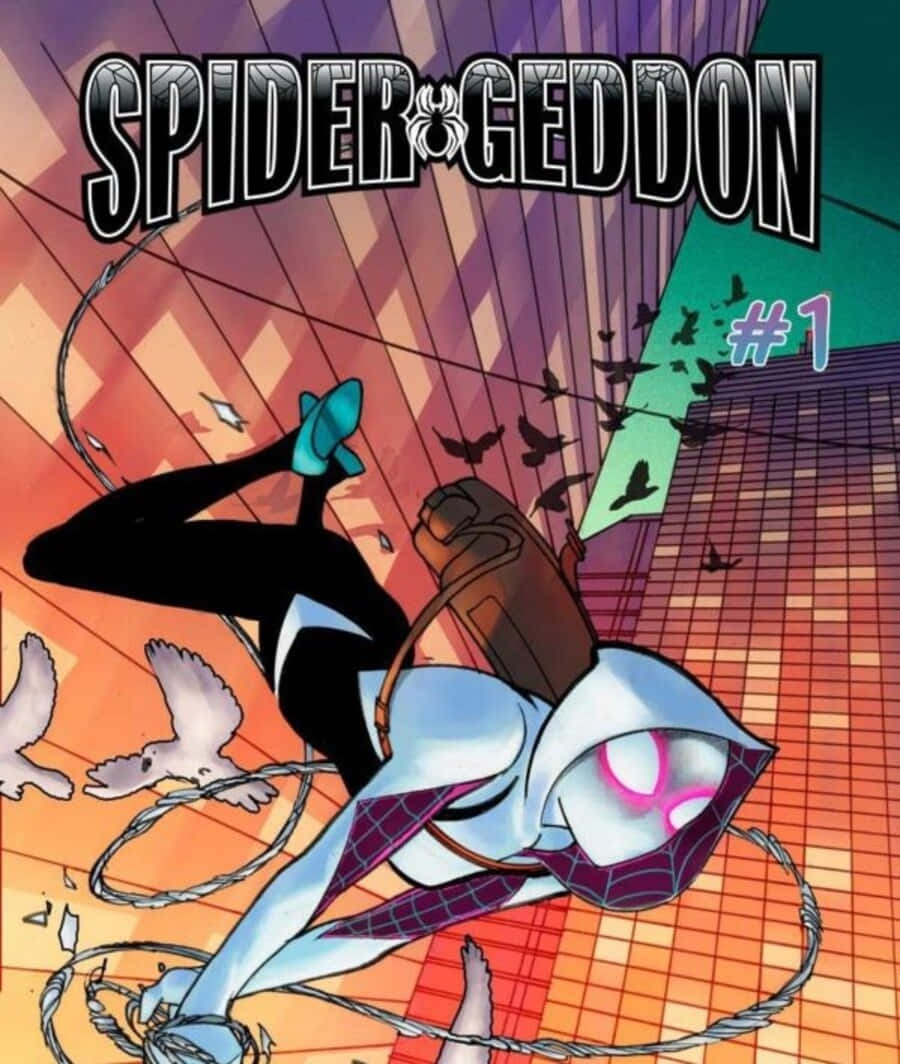 Spider-Geddon, comic cover, masked hero, SD Phone Wallpaper