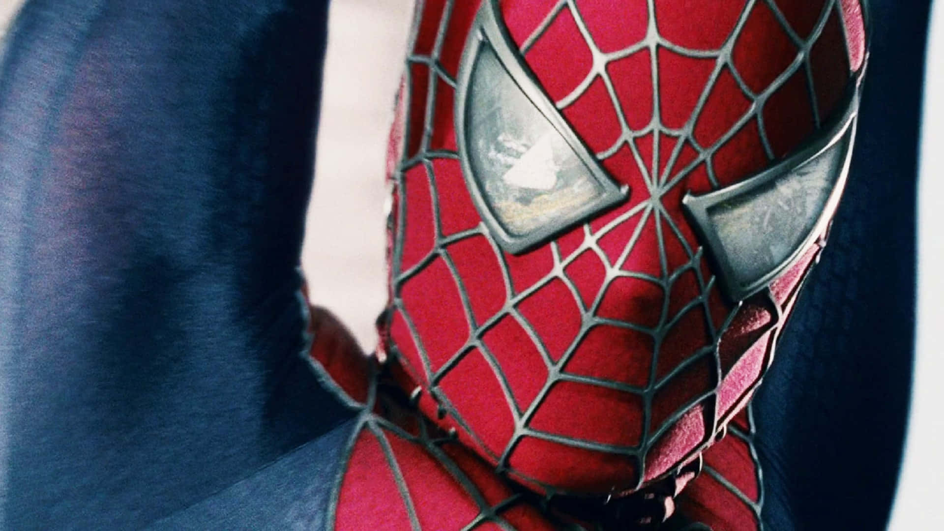 Spider-Man 3, red and blue suit, web pattern, Full HD Desktop Wallpaper