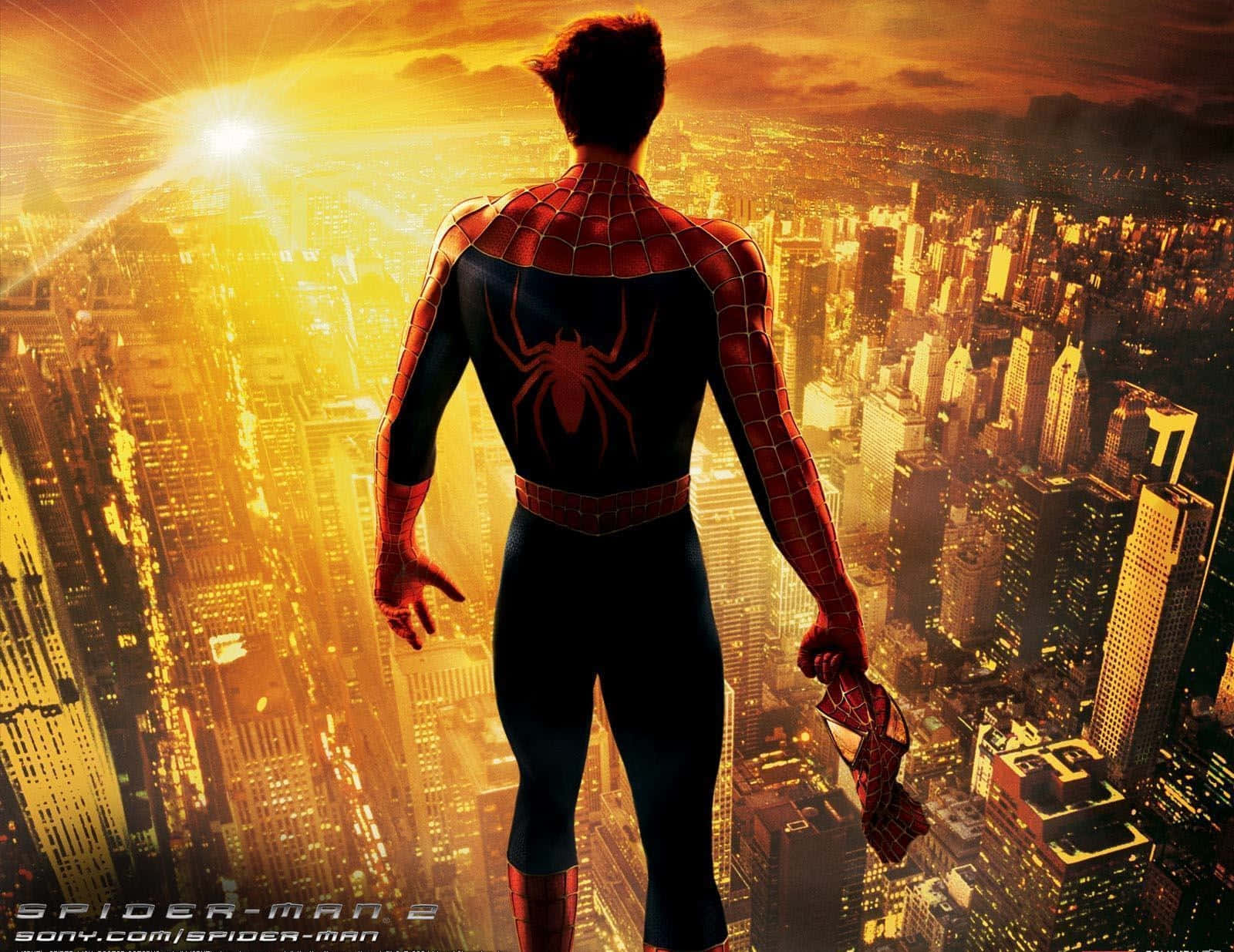 Spider Man 2, sunset, skyscraper, HD Desktop Wallpaper