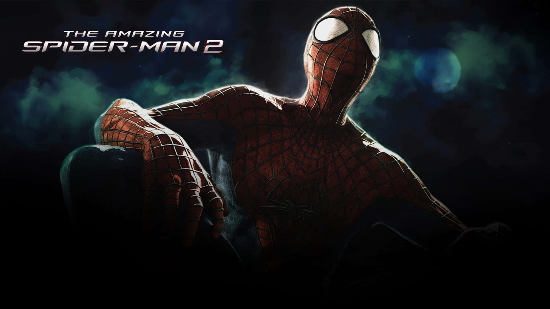 Spider Man 2, red and blue suit, glowing eyes, Full HD Desktop Wallpaper