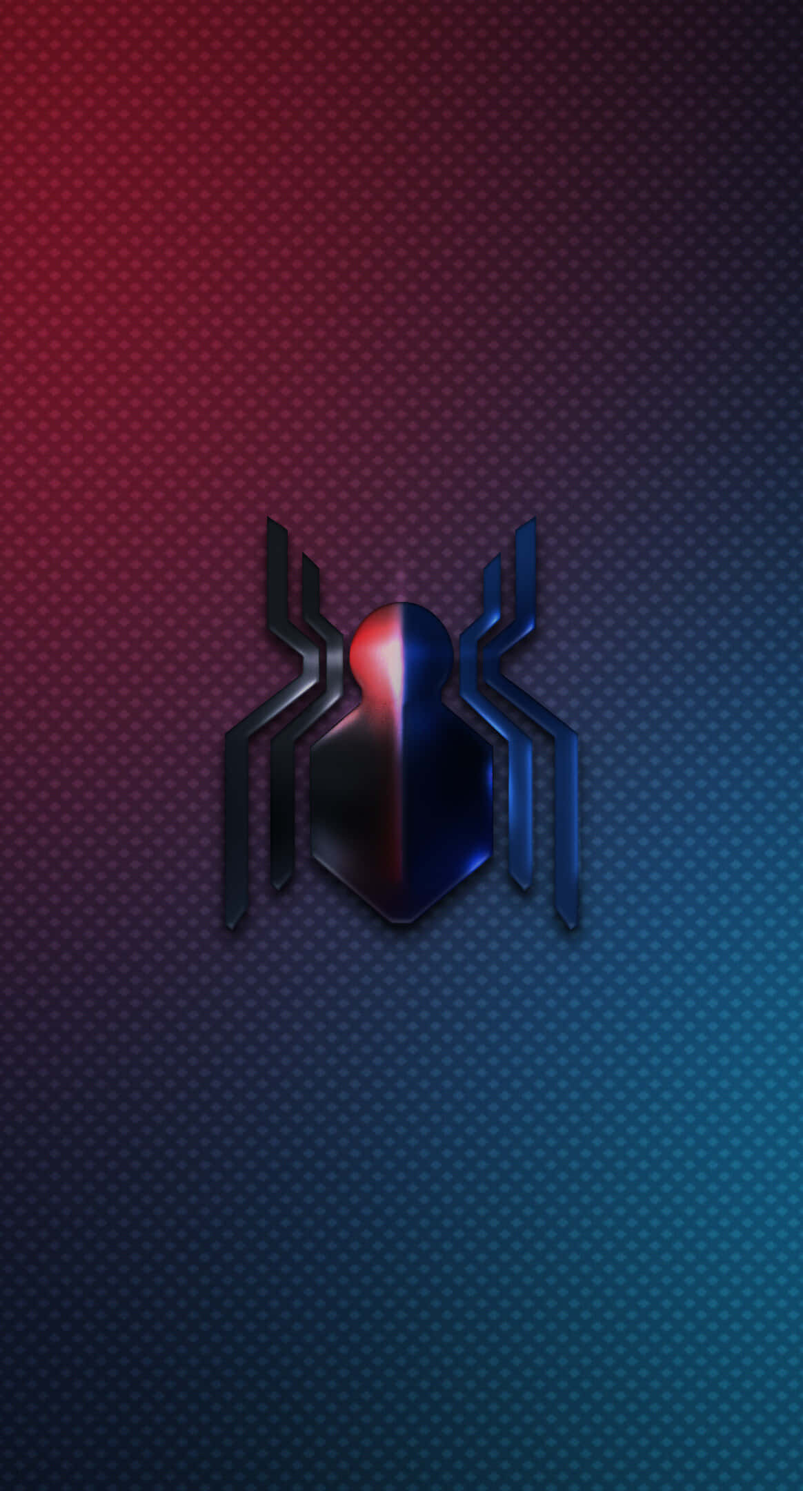 Spider Man, black spider emblem, red and blue highlights, Full HD Phone Wallpaper